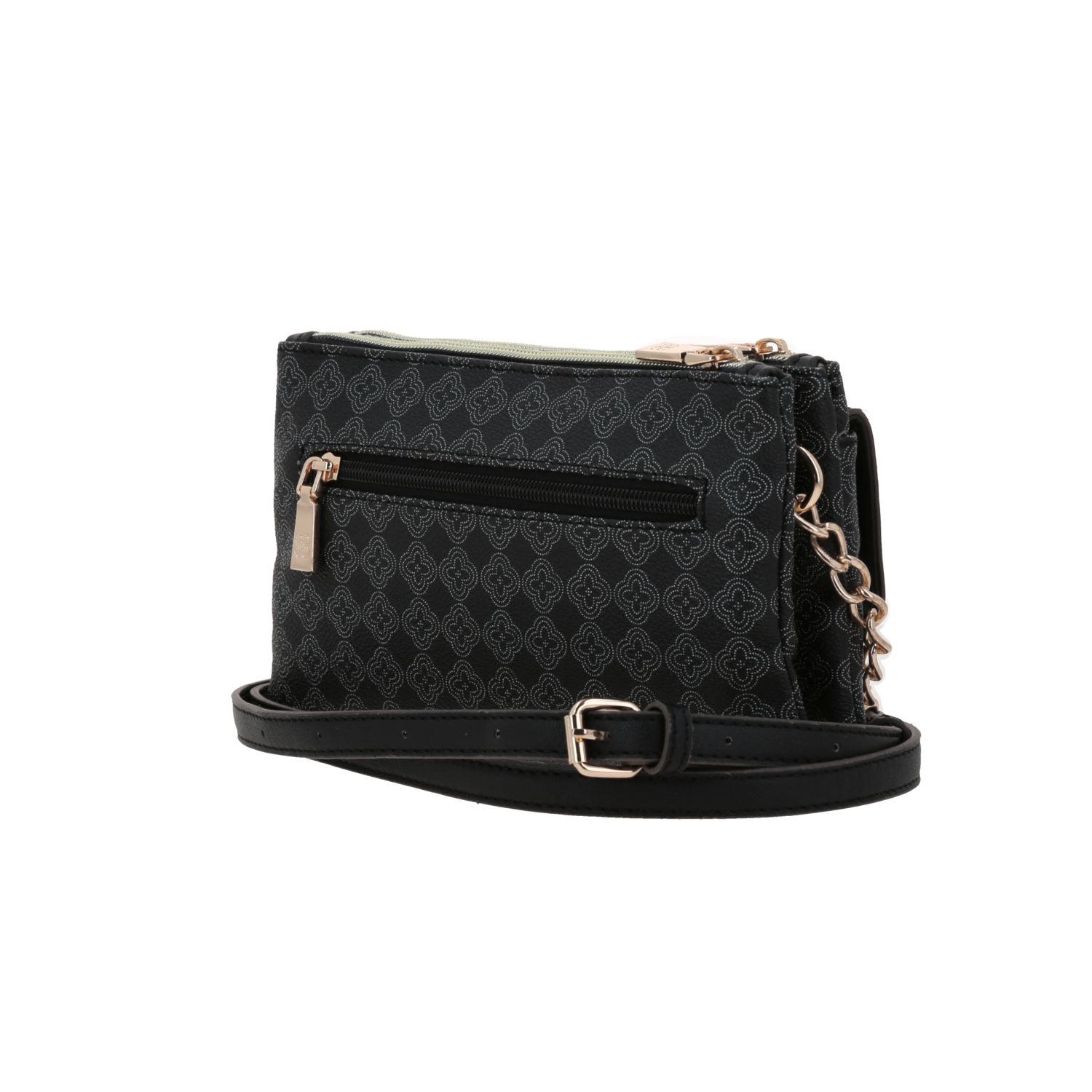 Bolsa de Lado para Dama Madison by Chenson en Negro con Doble Compartimento 5