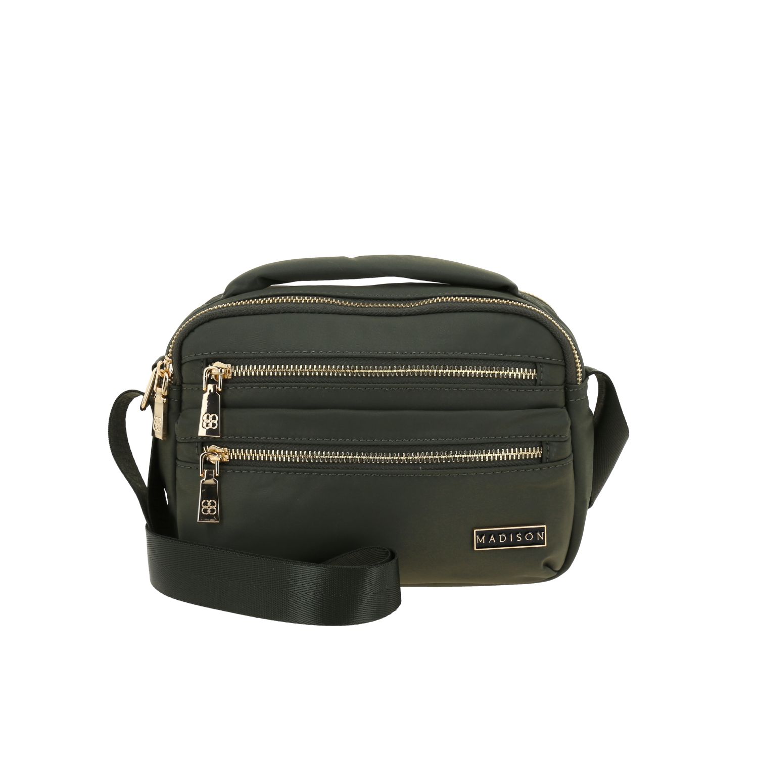 Bolsa de Lado para Dama Madison by Chenson Verde Seco con Doble Compartimento