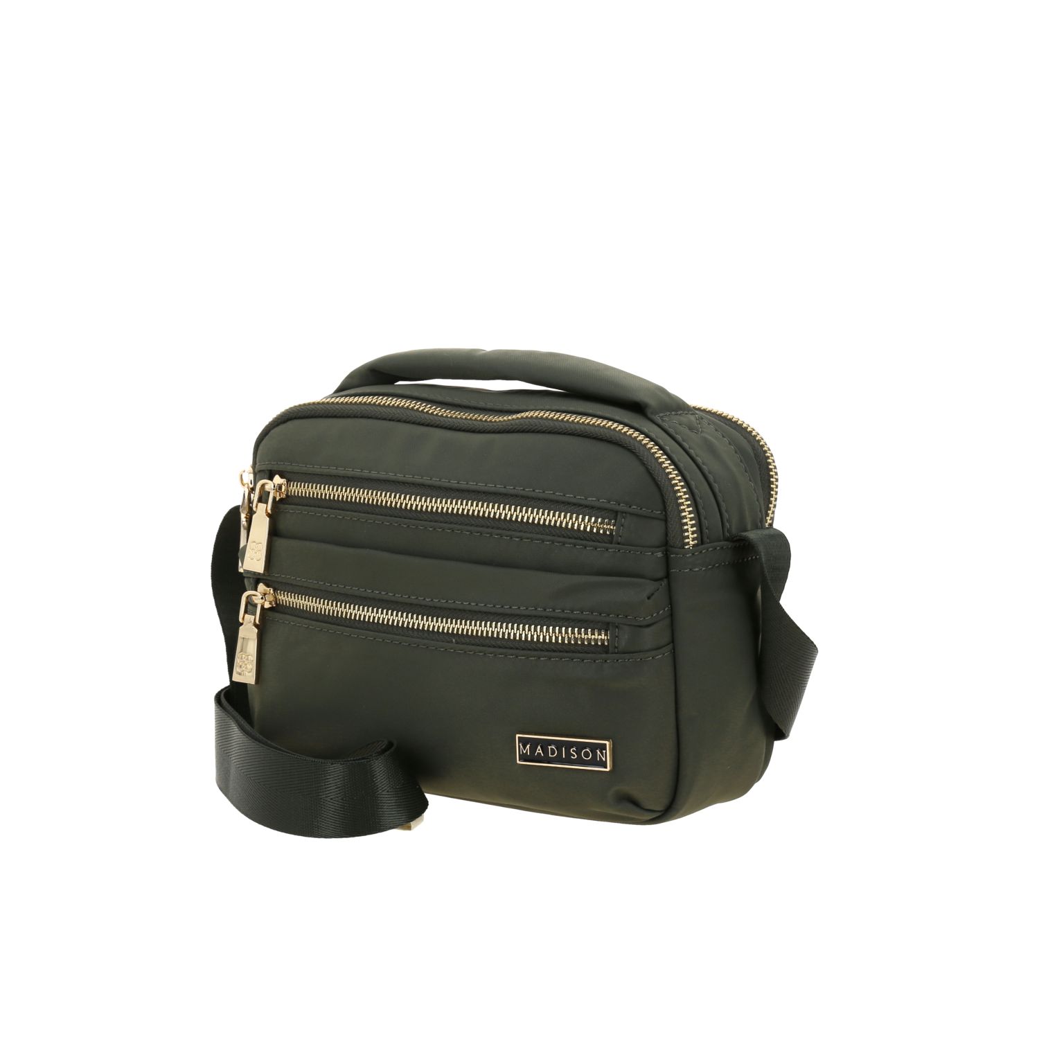 Bolsa de Lado para Dama Madison by Chenson Verde Seco con Doble Compartimento 2