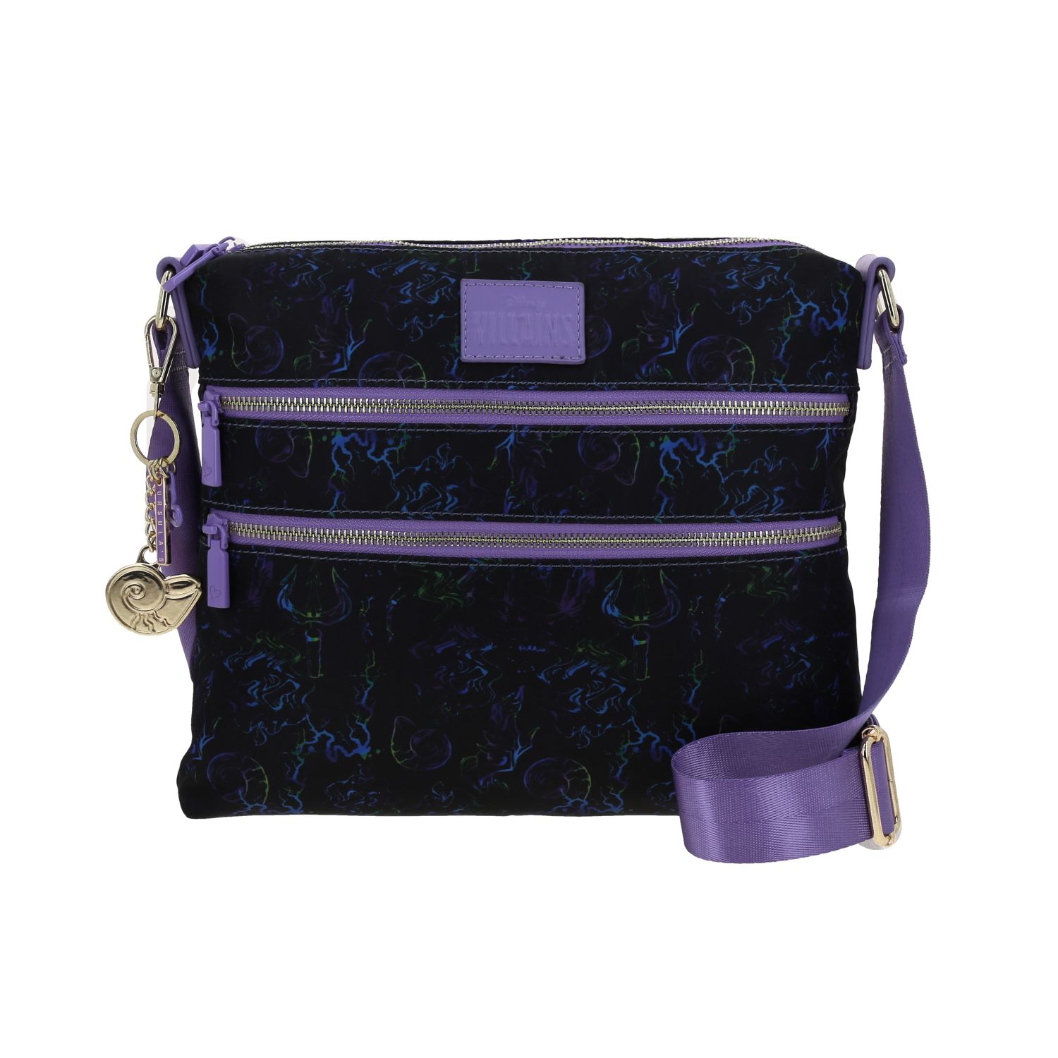 Bolsa de Lado Villanas by Chenson Negra con Doble Compartimento para Dama