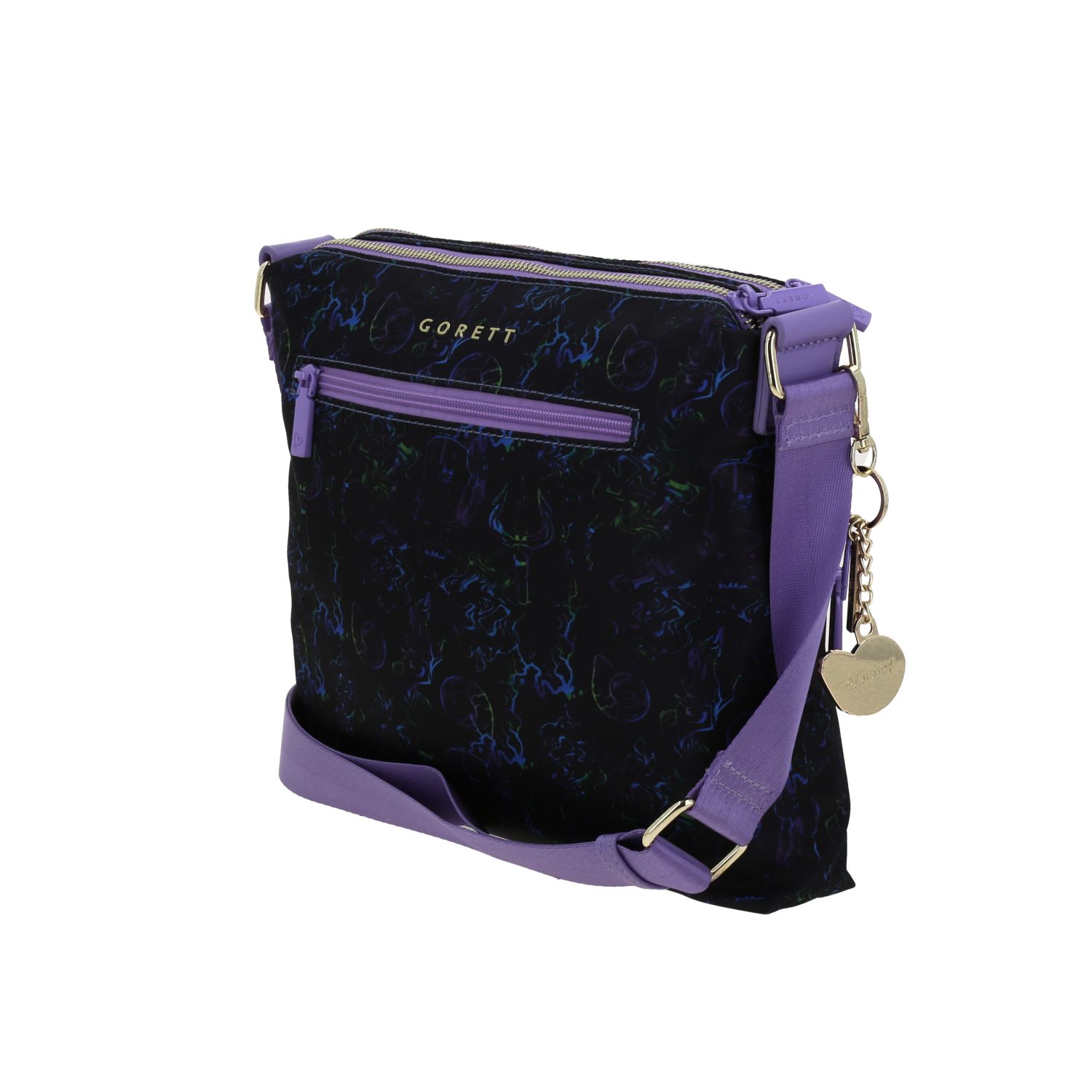 Bolsa de Lado Villanas by Chenson Negra con Doble Compartimento para Dama 5