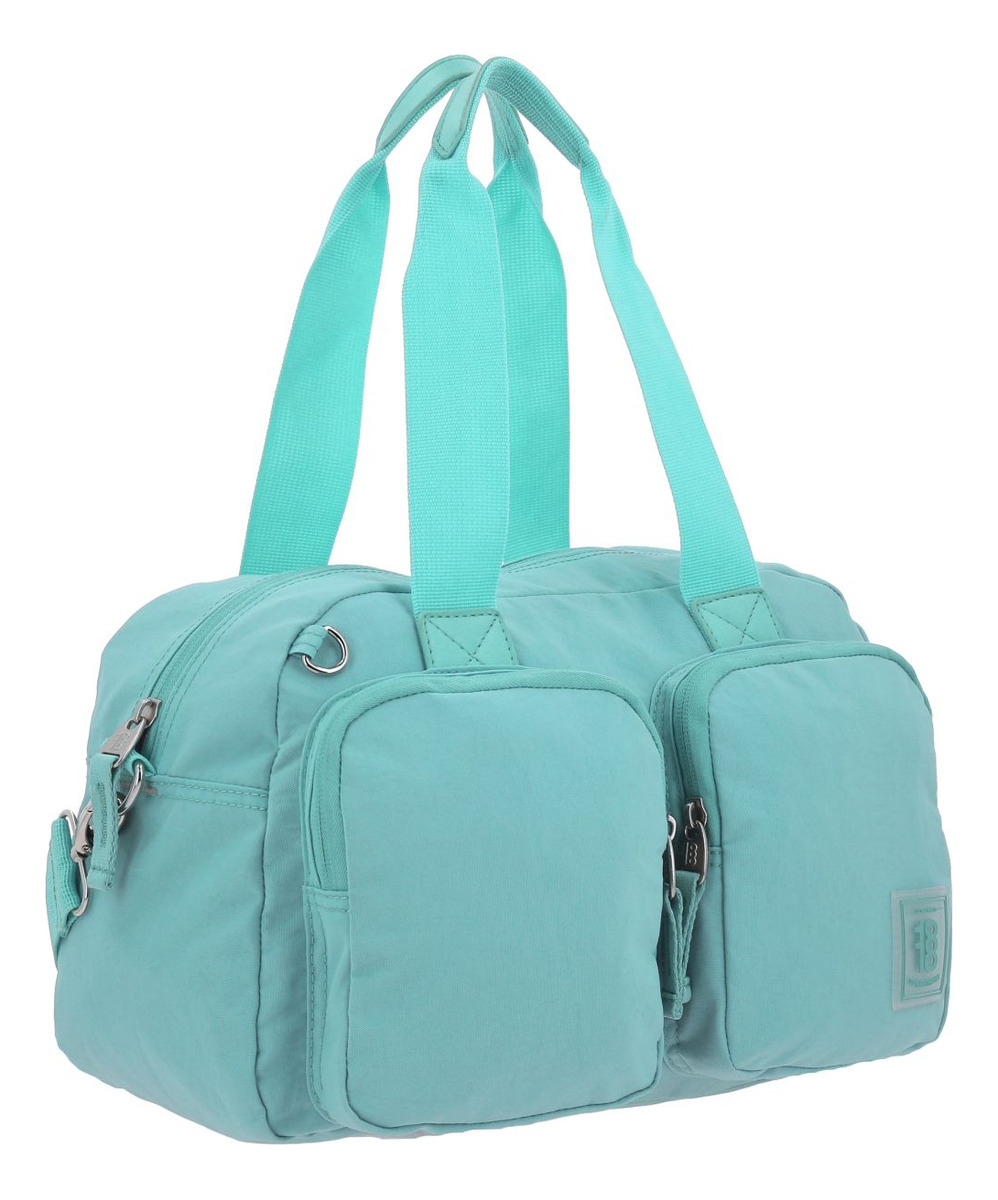 Bolsa De Mano Chenson 1818 Zilp Impermeable Turquesa Acabado De Los Herrajes Níquel Diseño De La Tela Liso 4