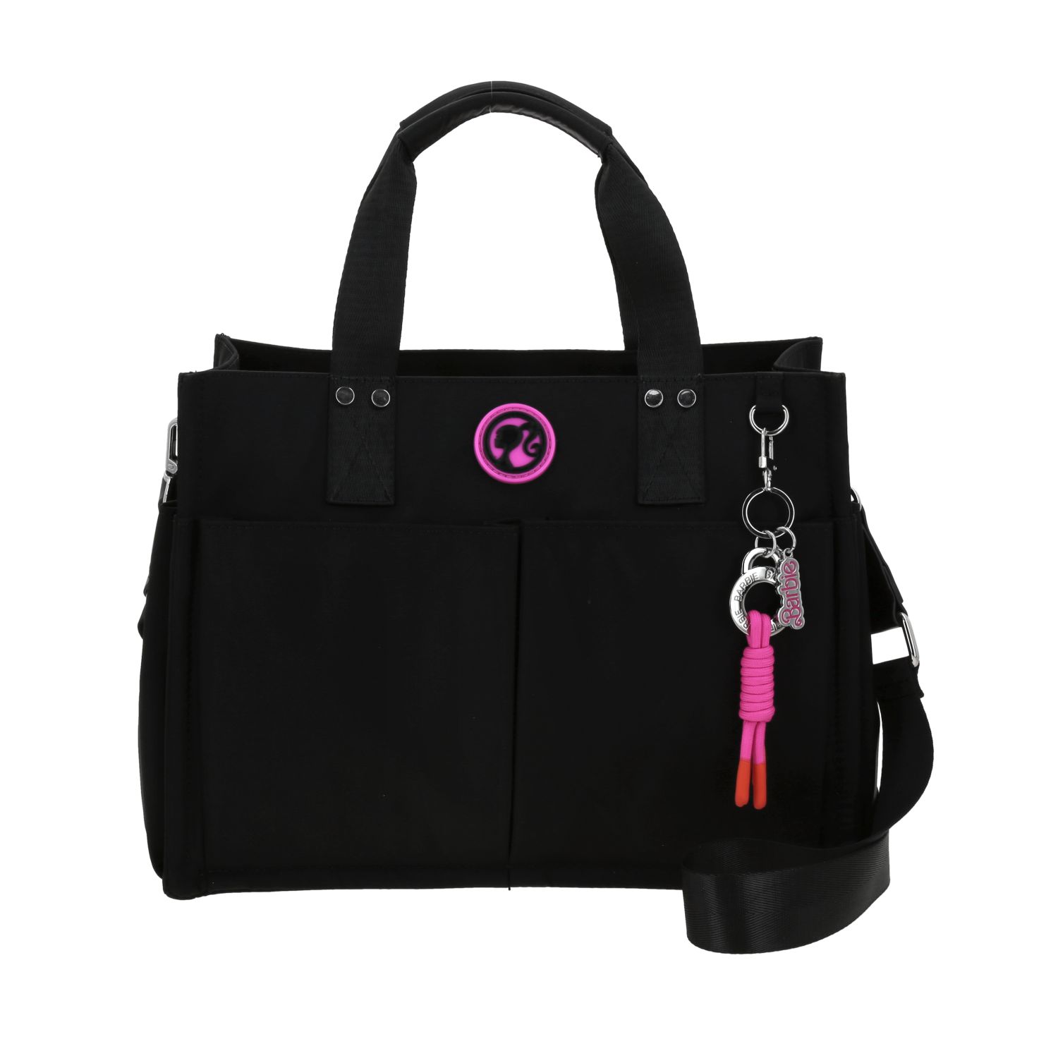 Bolsa de Mano para Dama Barbie by Chenson en color Negro con diseño funcional