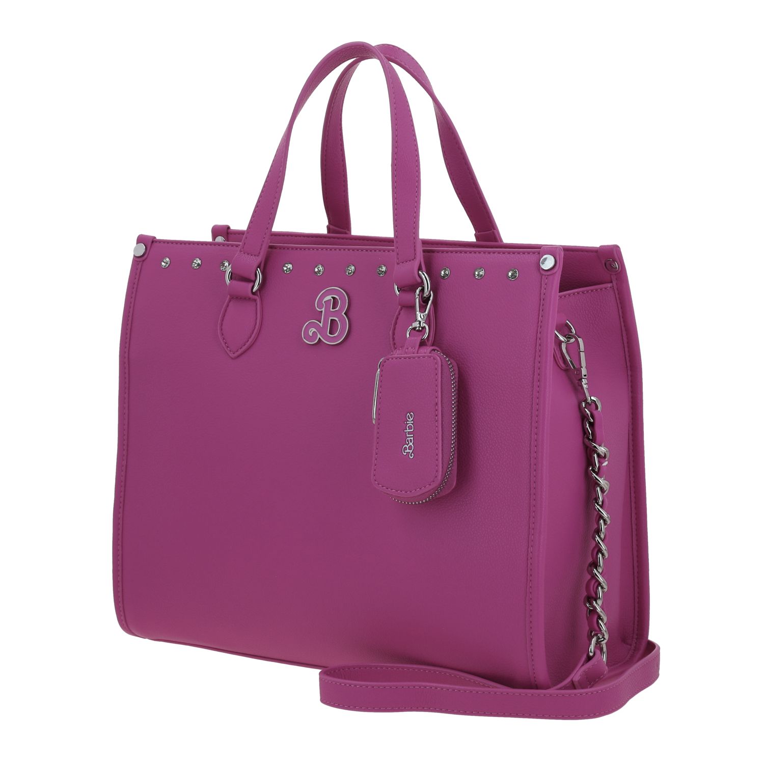 Bolsa de Mano para Dama Barbie by Chenson Rosa con Asa Ajustable 2