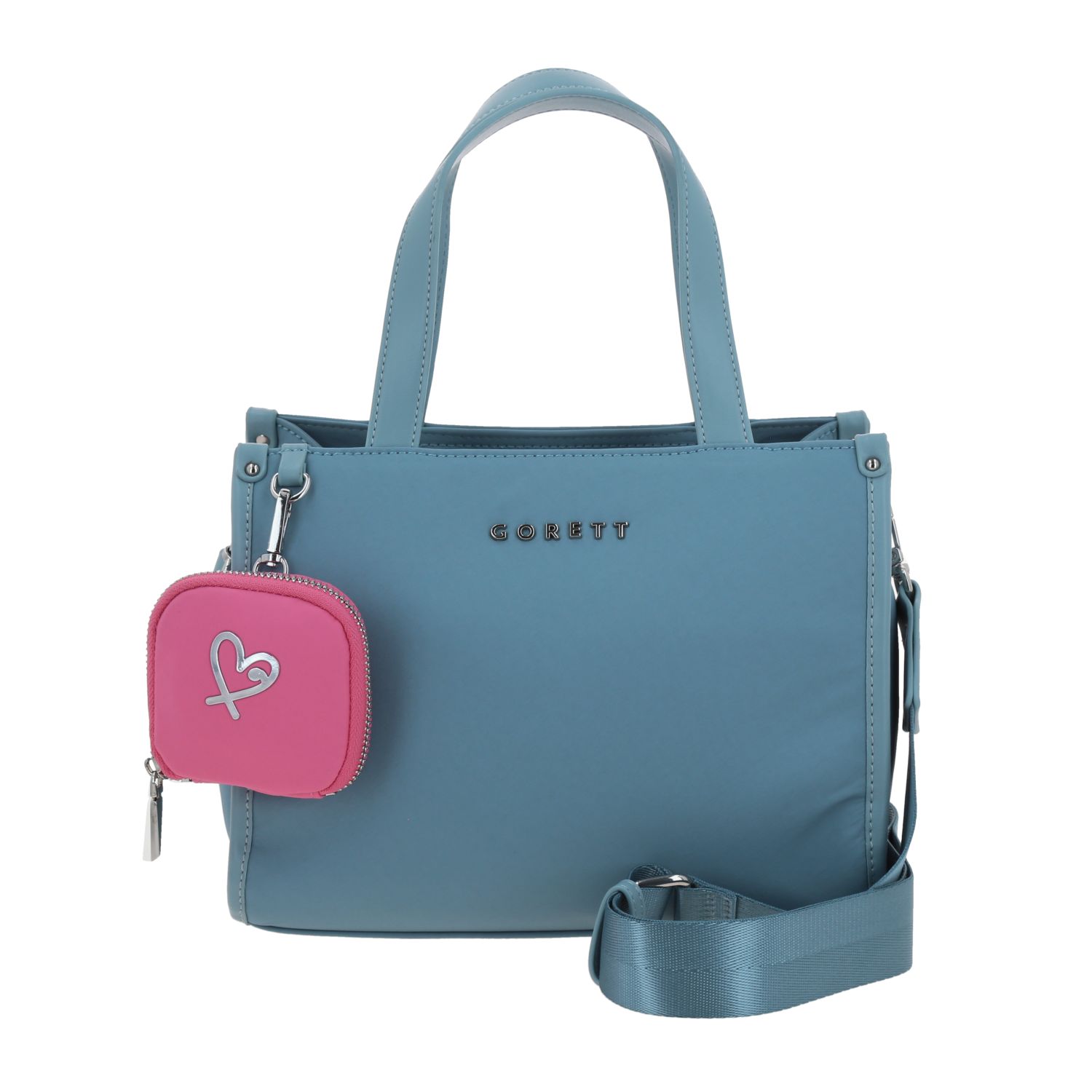 Bolsa de Mano para Dama Gorétt by Chenson Azul con Amplio Compartimento