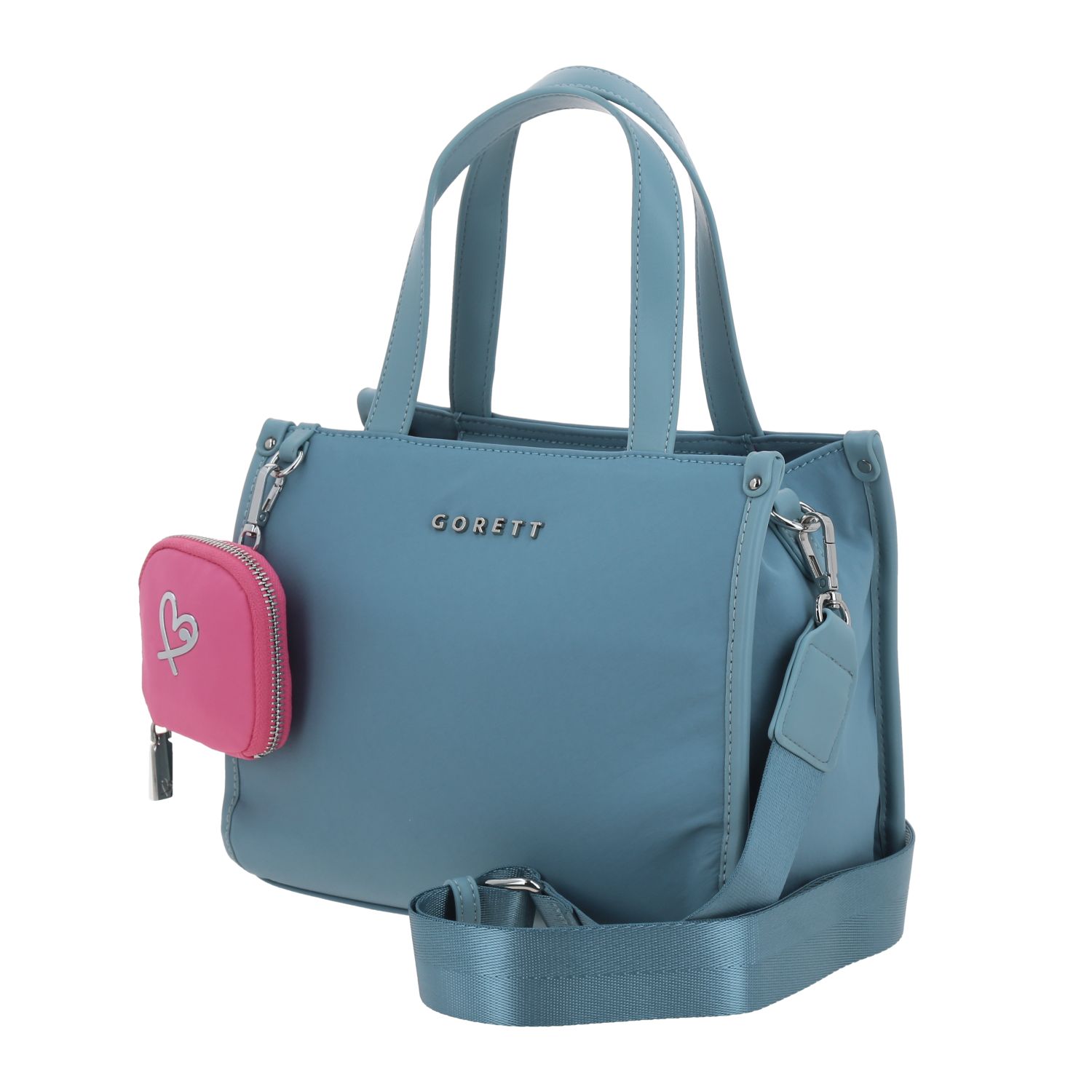 Bolsa de Mano para Dama Gorétt by Chenson Azul con Amplio Compartimento 2