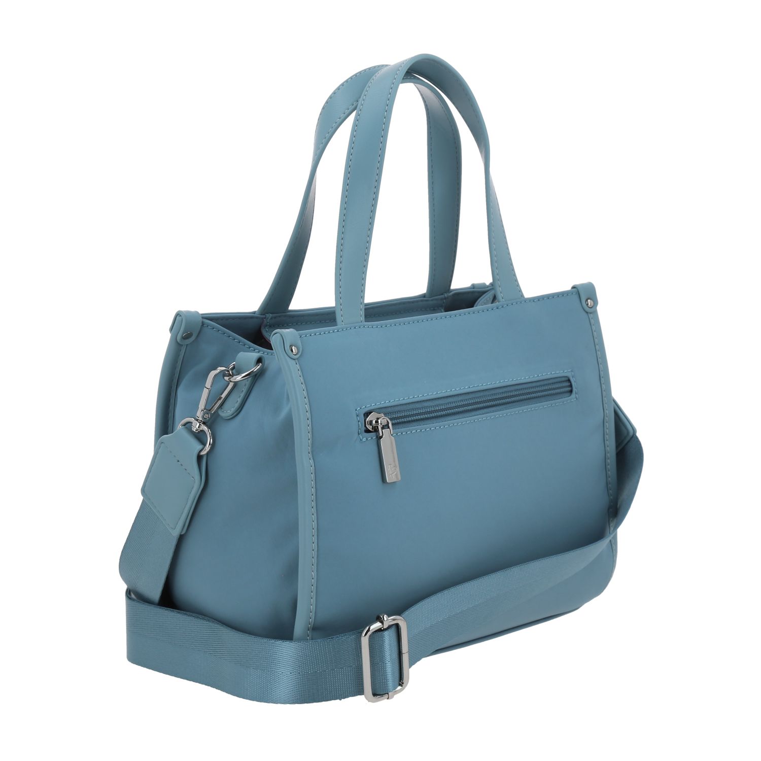 Bolsa de Mano para Dama Gorétt by Chenson Azul con Amplio Compartimento 3