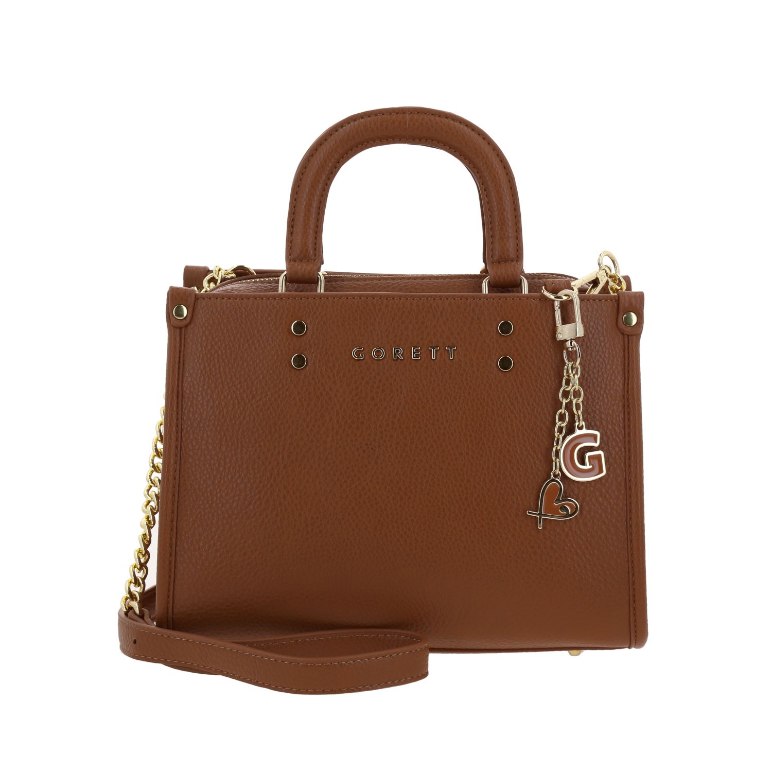 Bolsa de Mano para Dama Gorétt by Chenson Café con Compartimentos Prácticos