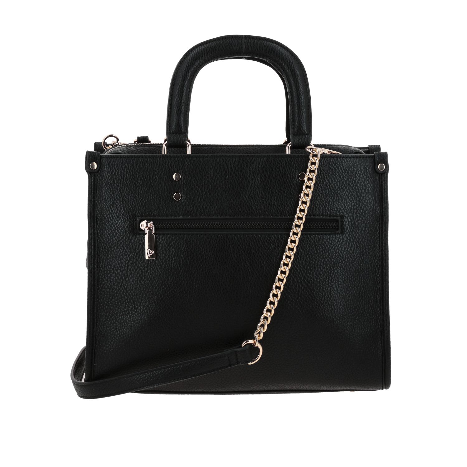 Bolsa de mano para dama Gorétt by Chenson negra con bolsillo práctico 4