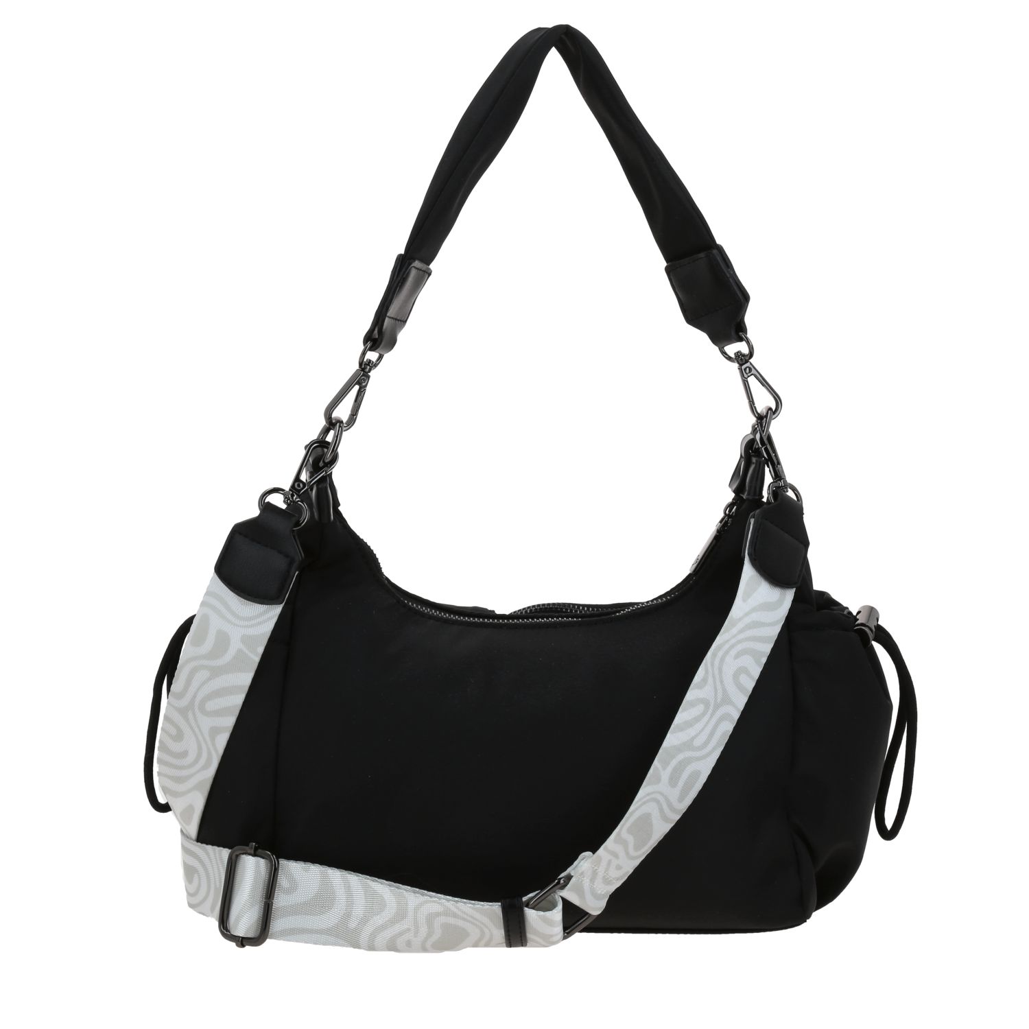 Bolsa de Mano para Dama Gorétt by Chenson Negra con Triple Bolsillo Frontal 4