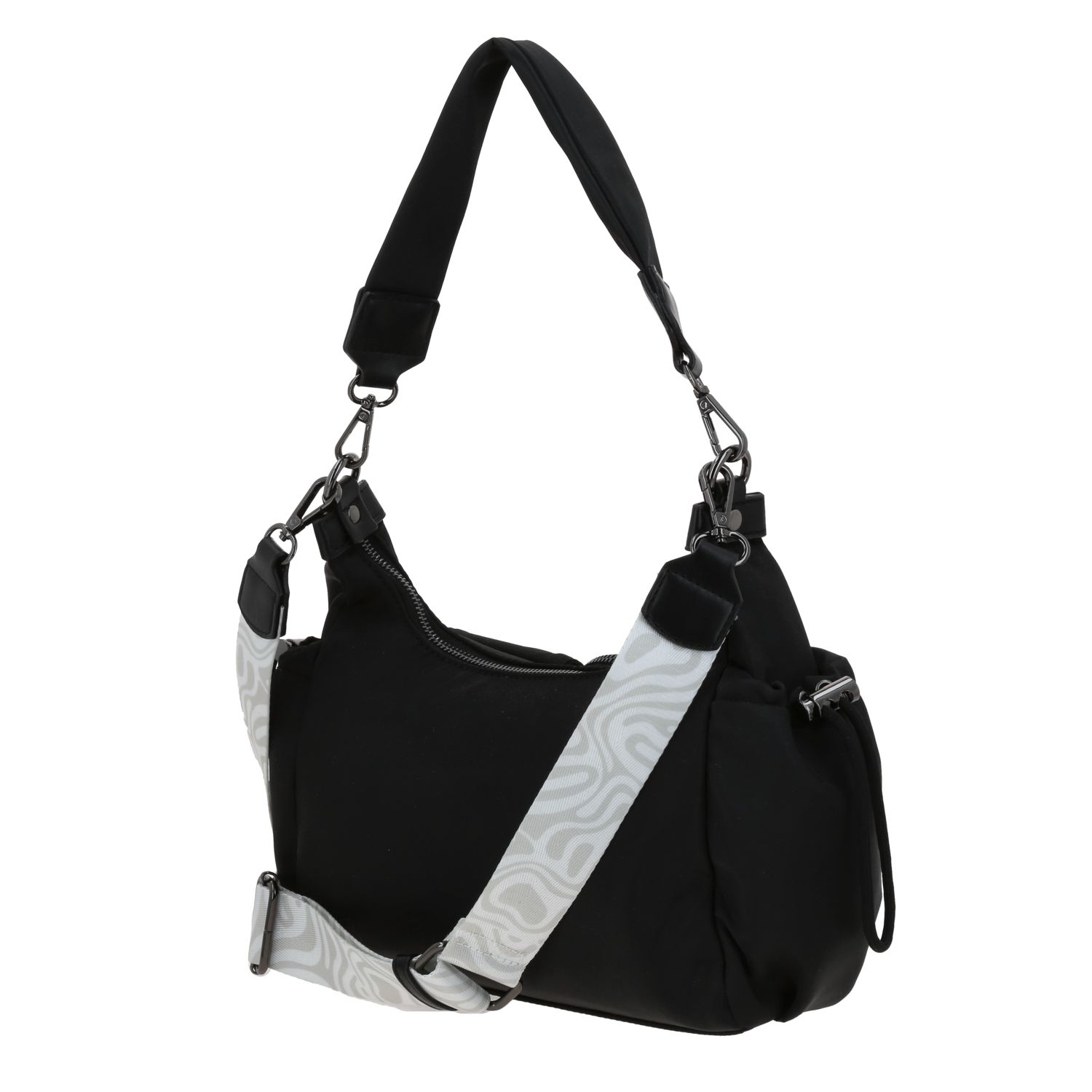 Bolsa de Mano para Dama Gorétt by Chenson Negra con Triple Bolsillo Frontal 5