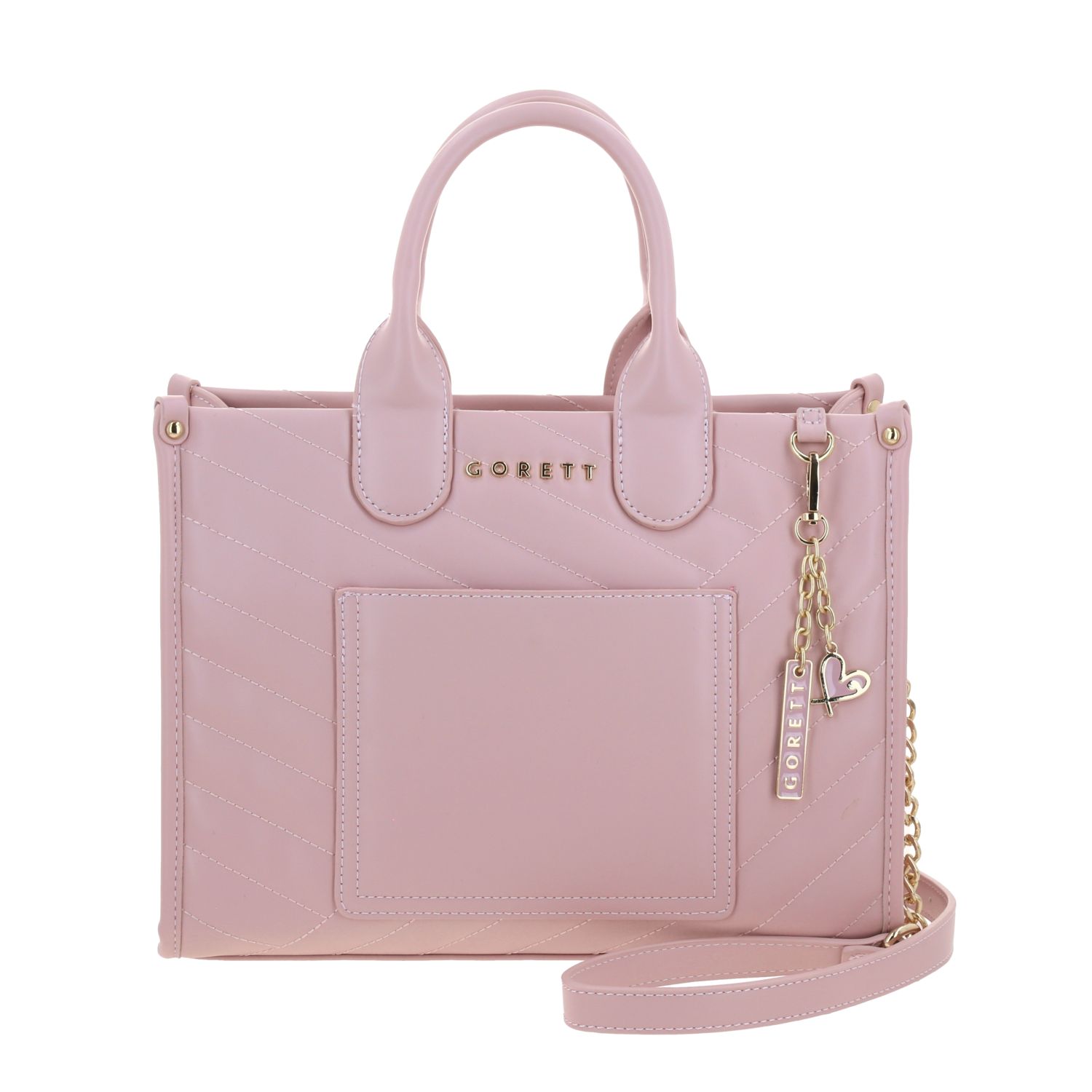 Bolsa de Mano para Dama Gorétt by Chenson Rosa con Asa Ajustable