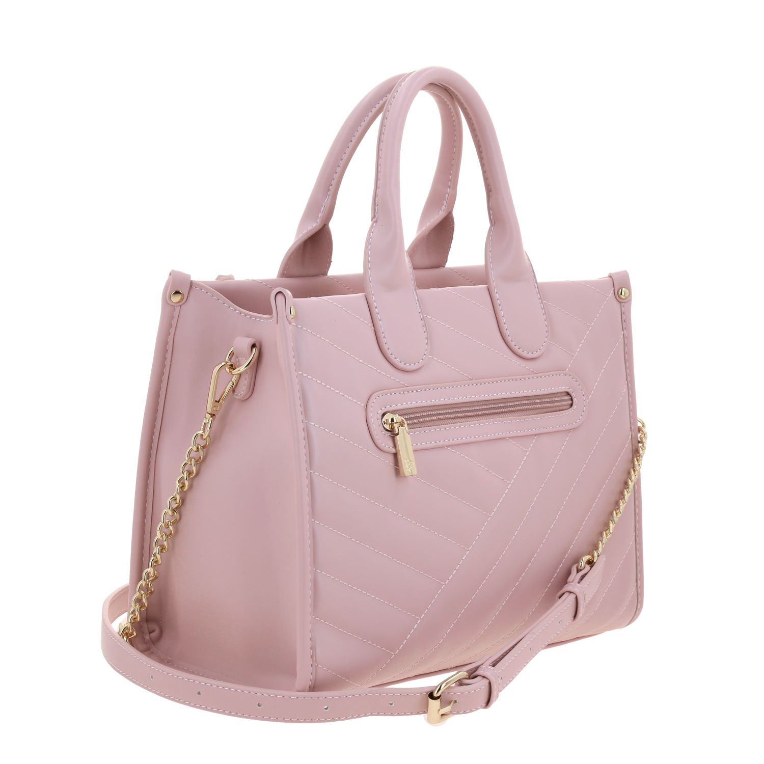 Bolsa de Mano para Dama Gorétt by Chenson Rosa con Asa Ajustable 3