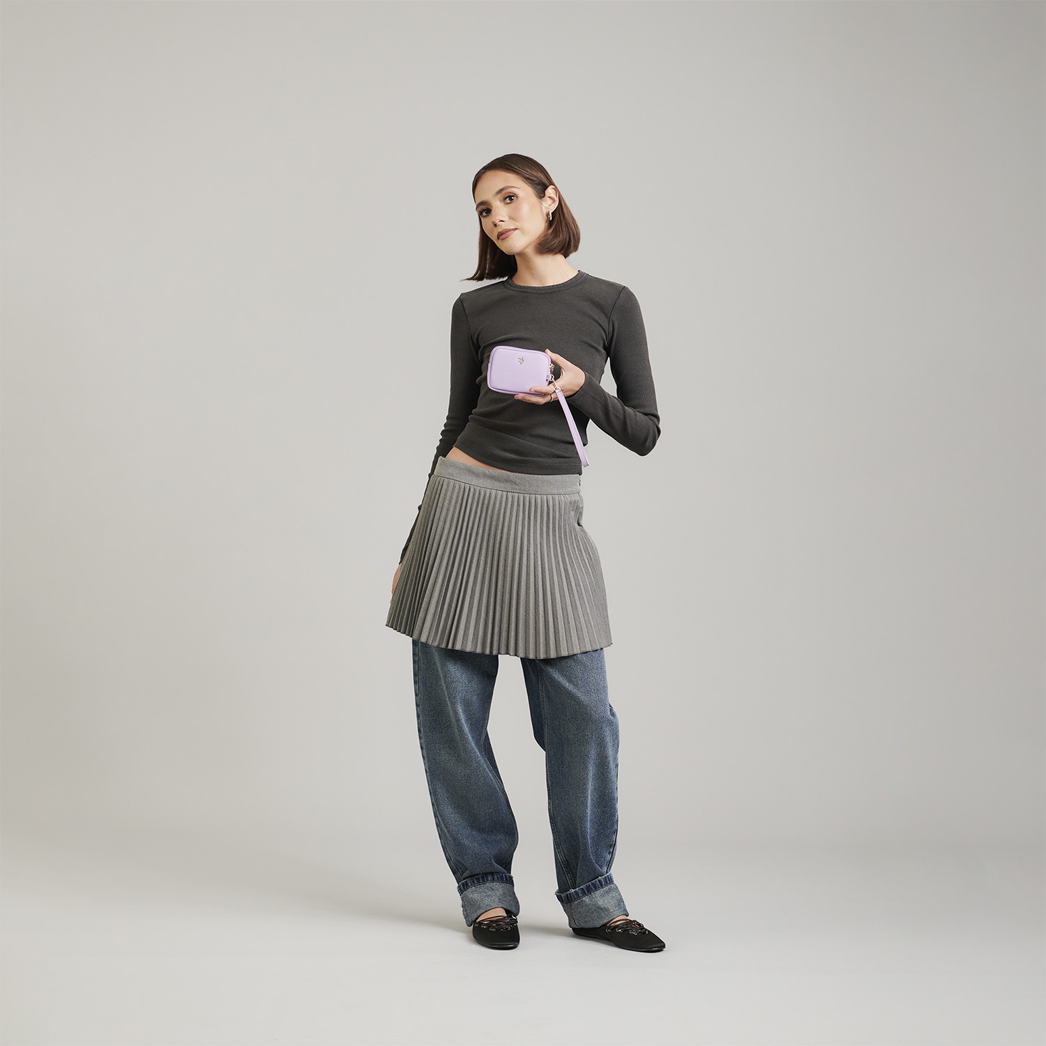 Bolsa de Mano para Dama Gorétt Violeta – Estilo Casual y Elegante - vista 2