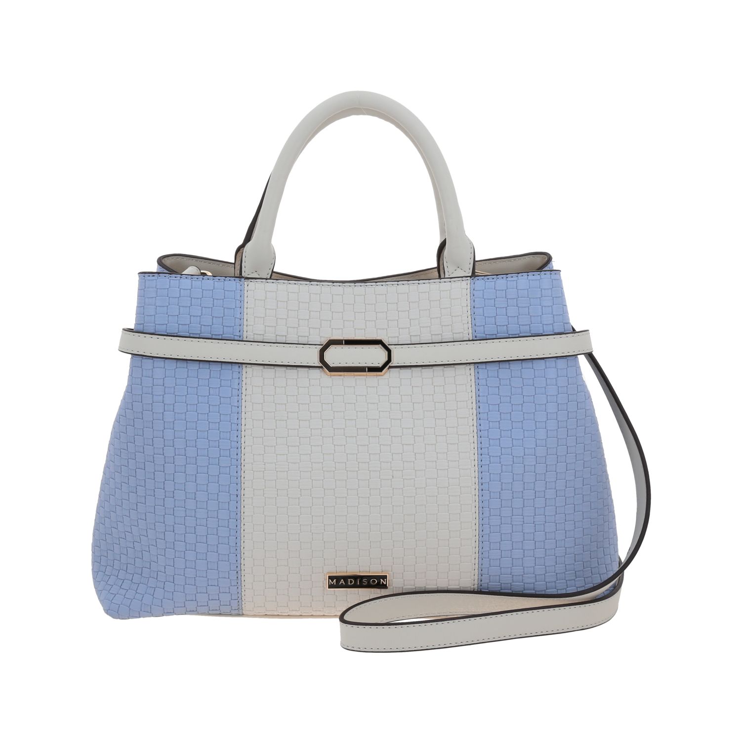 Bolsa de Mano para Dama Madison by Chenson Azul con Triple Compartimento