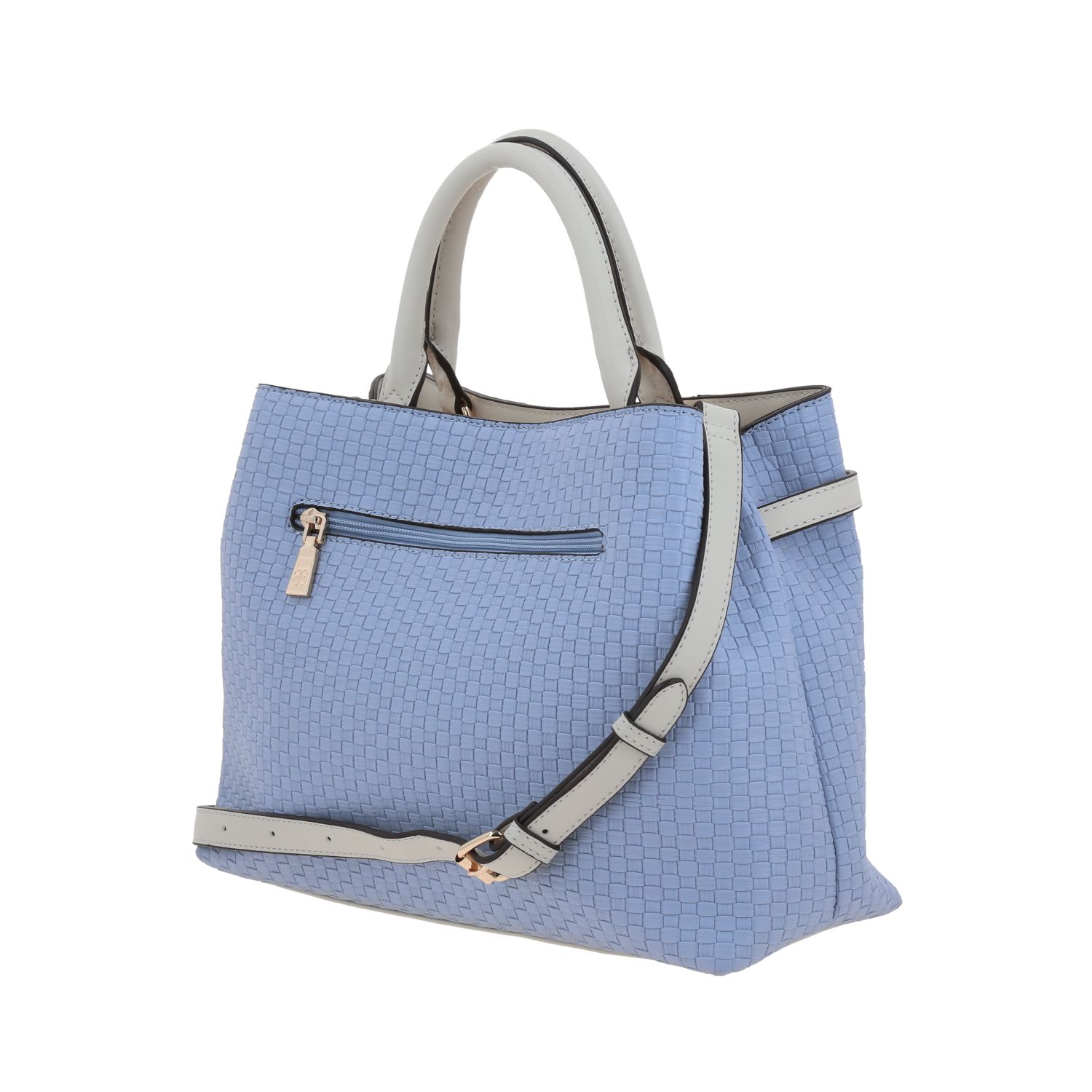 Bolsa de Mano para Dama Madison by Chenson Azul con Triple Compartimento 5