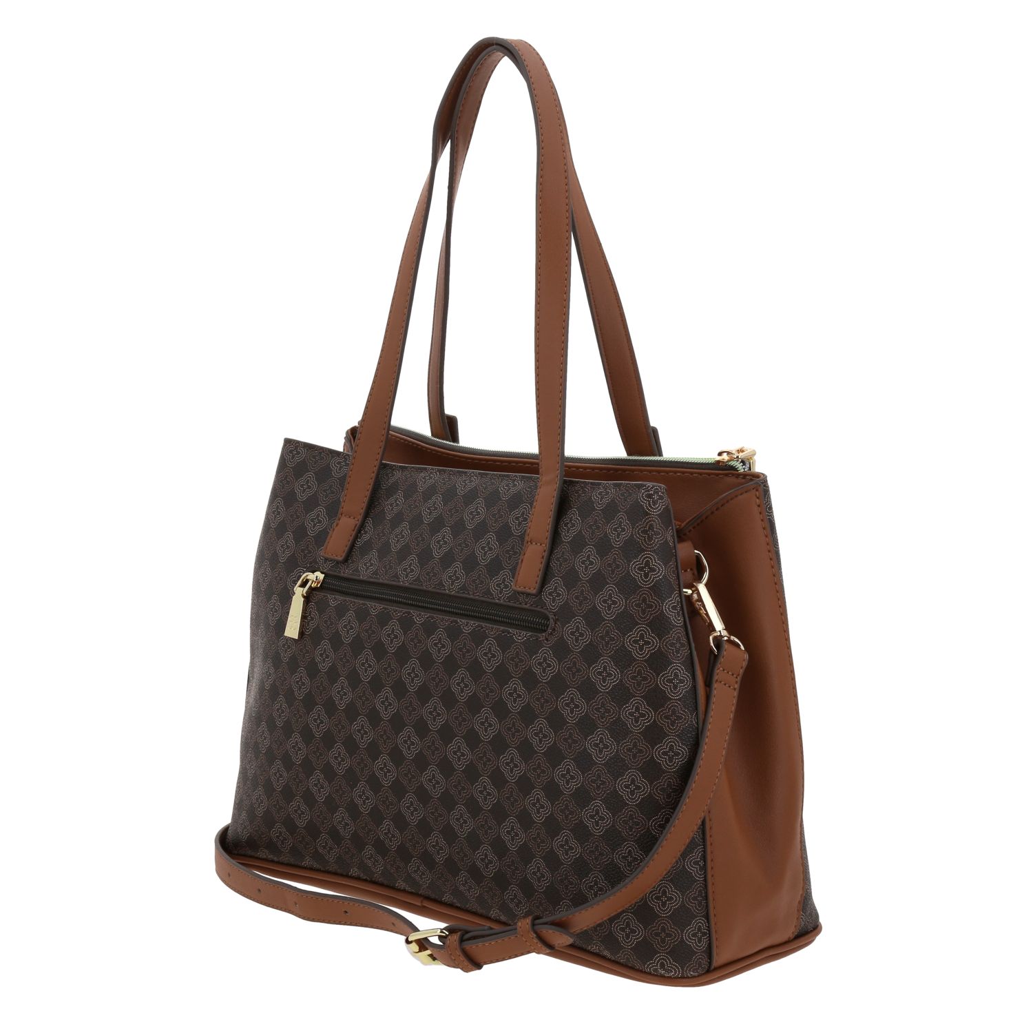 Bolsa de Mano para Dama Madison by Chenson Café con Asa Ajustable 5