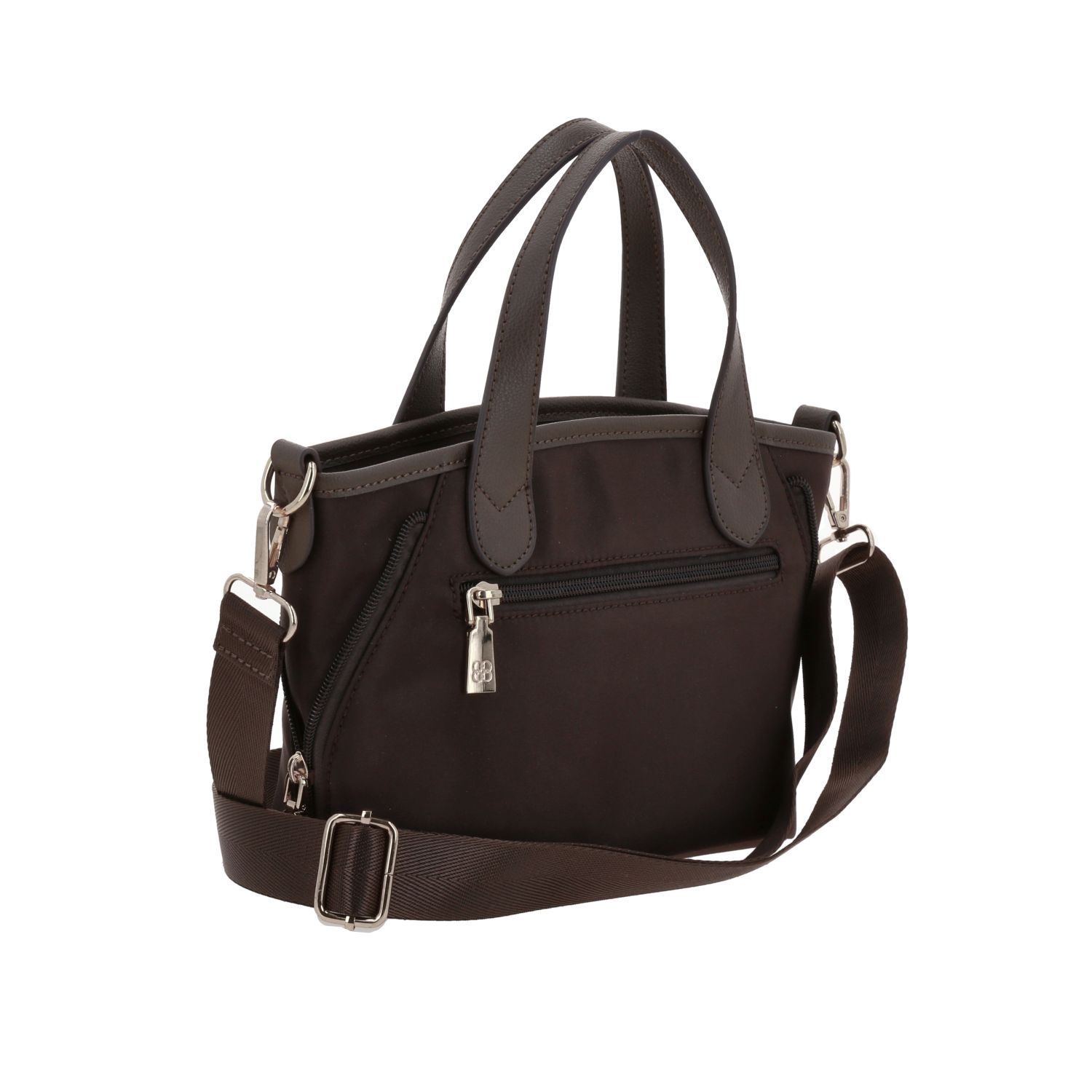 Bolsa de mano para dama Madison by Chenson Café satinado – Elegancia y funcionalidad 3