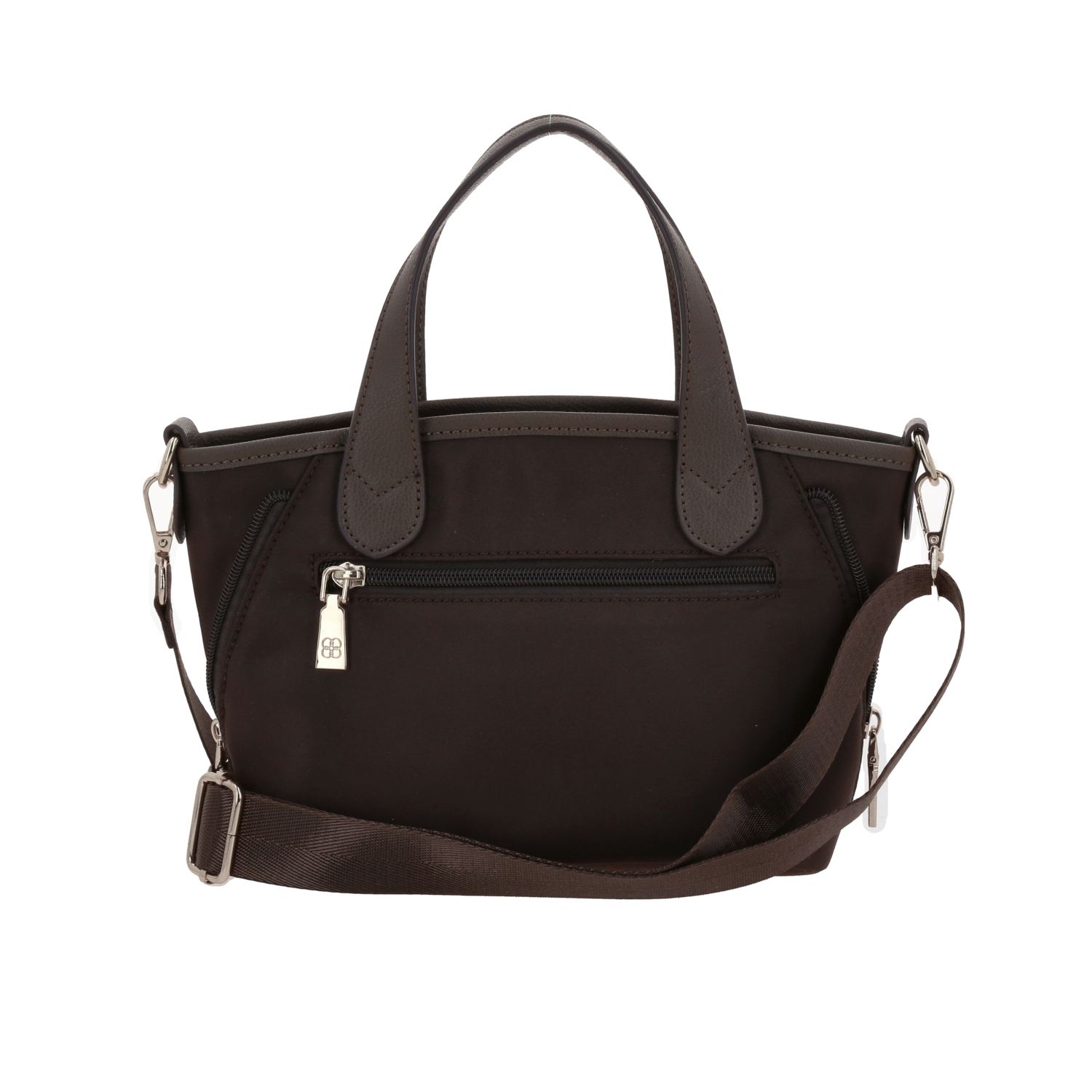 Bolsa de mano para dama Madison by Chenson Café satinado – Elegancia y funcionalidad 4