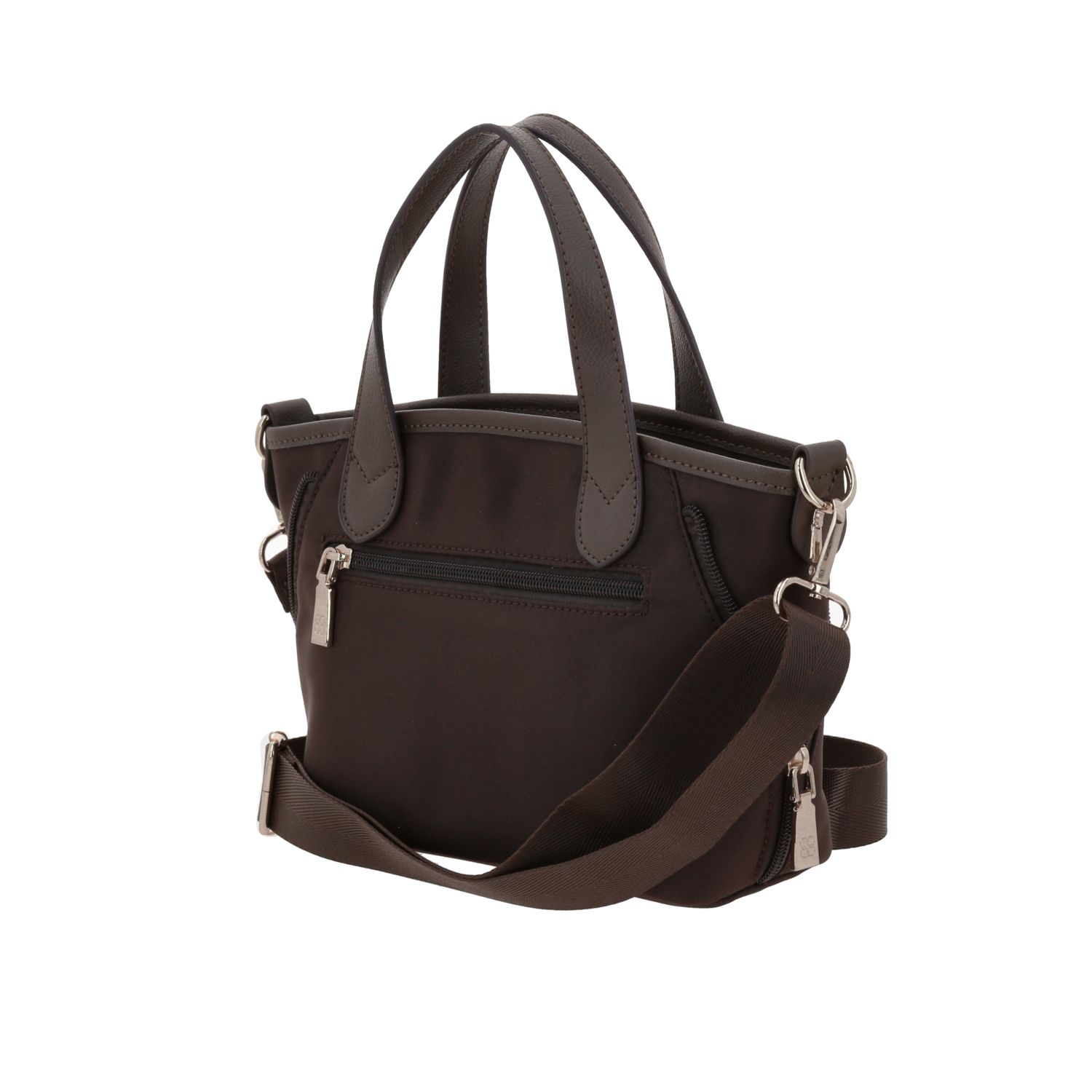 Bolsa de mano para dama Madison by Chenson Café satinado – Elegancia y funcionalidad 5