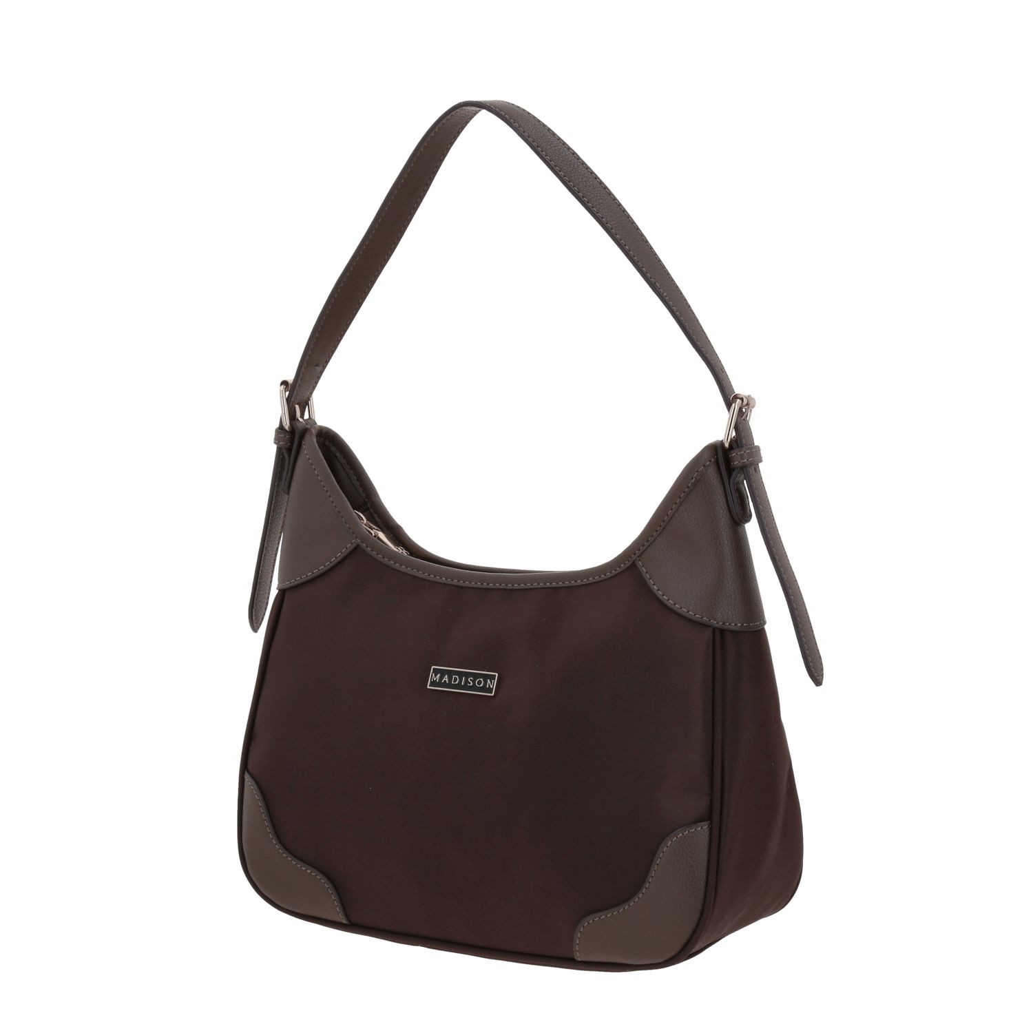 Bolsa de Mano para Dama Madison by Chenson Café Satinado – Estilo y Funcionalidad 2