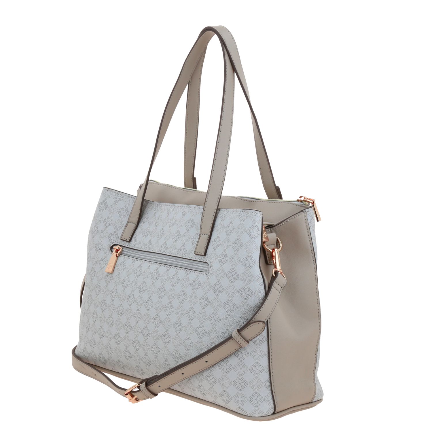 Bolsa de mano para dama Madison by Chenson color beige con asa ajustable 5