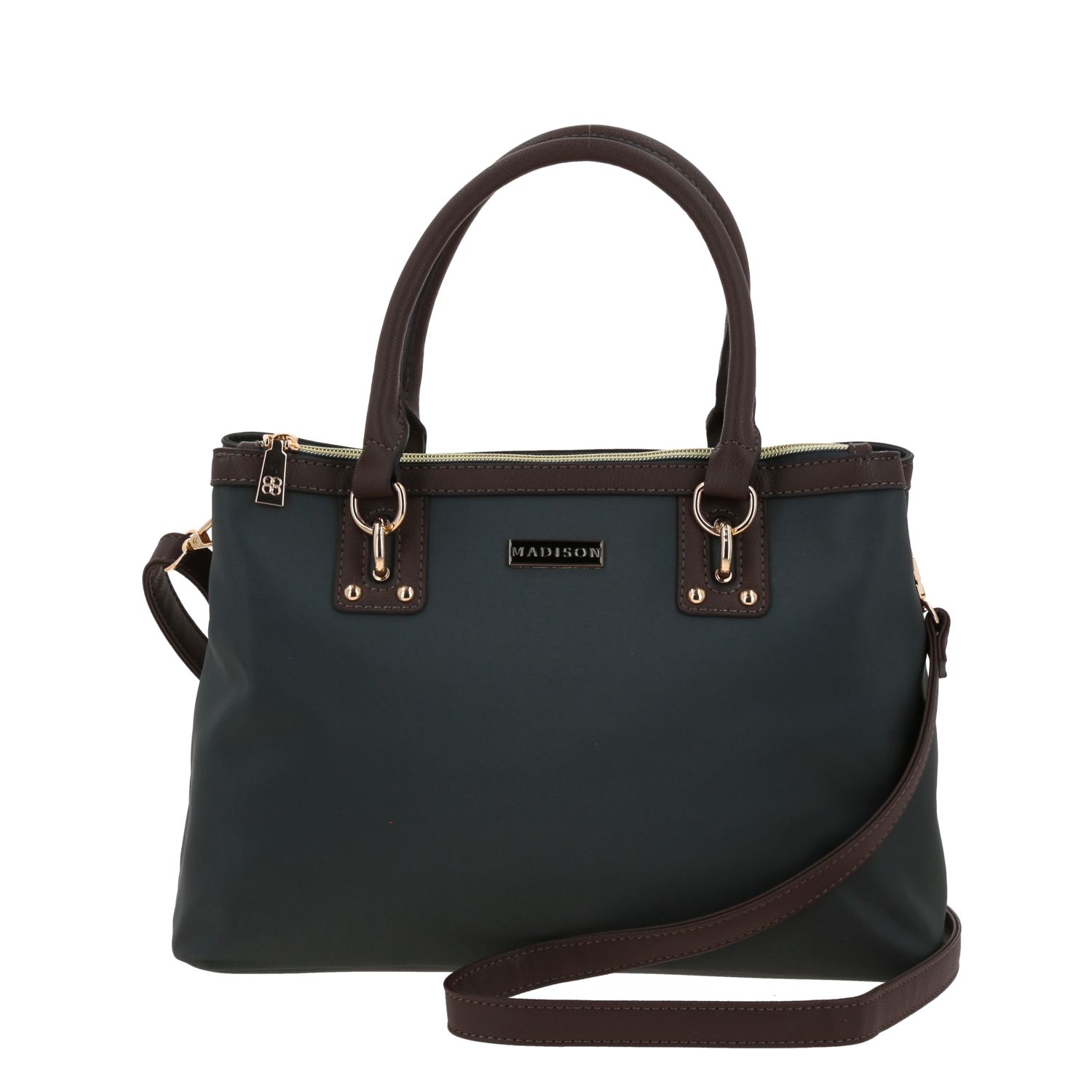 Bolsa de Mano para Dama Madison by Chenson Gris con Doble Compartimento