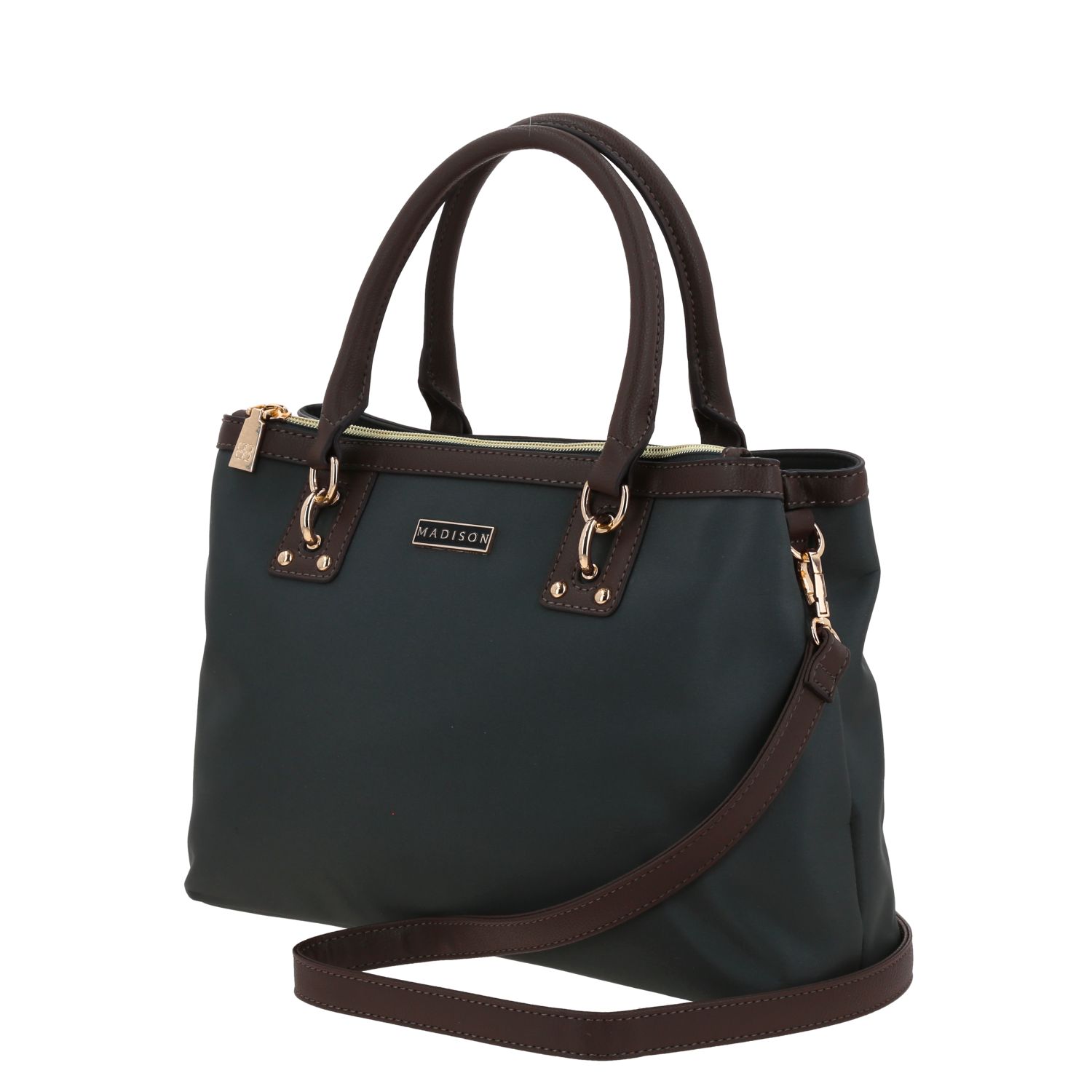 Bolsa de Mano para Dama Madison by Chenson Gris con Doble Compartimento 2