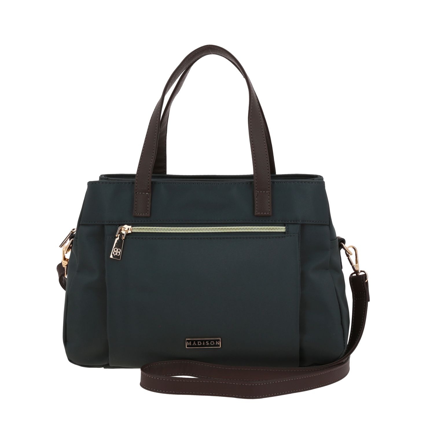 Bolsa de Mano para Dama Madison by Chenson Gris con Triple Compartimento