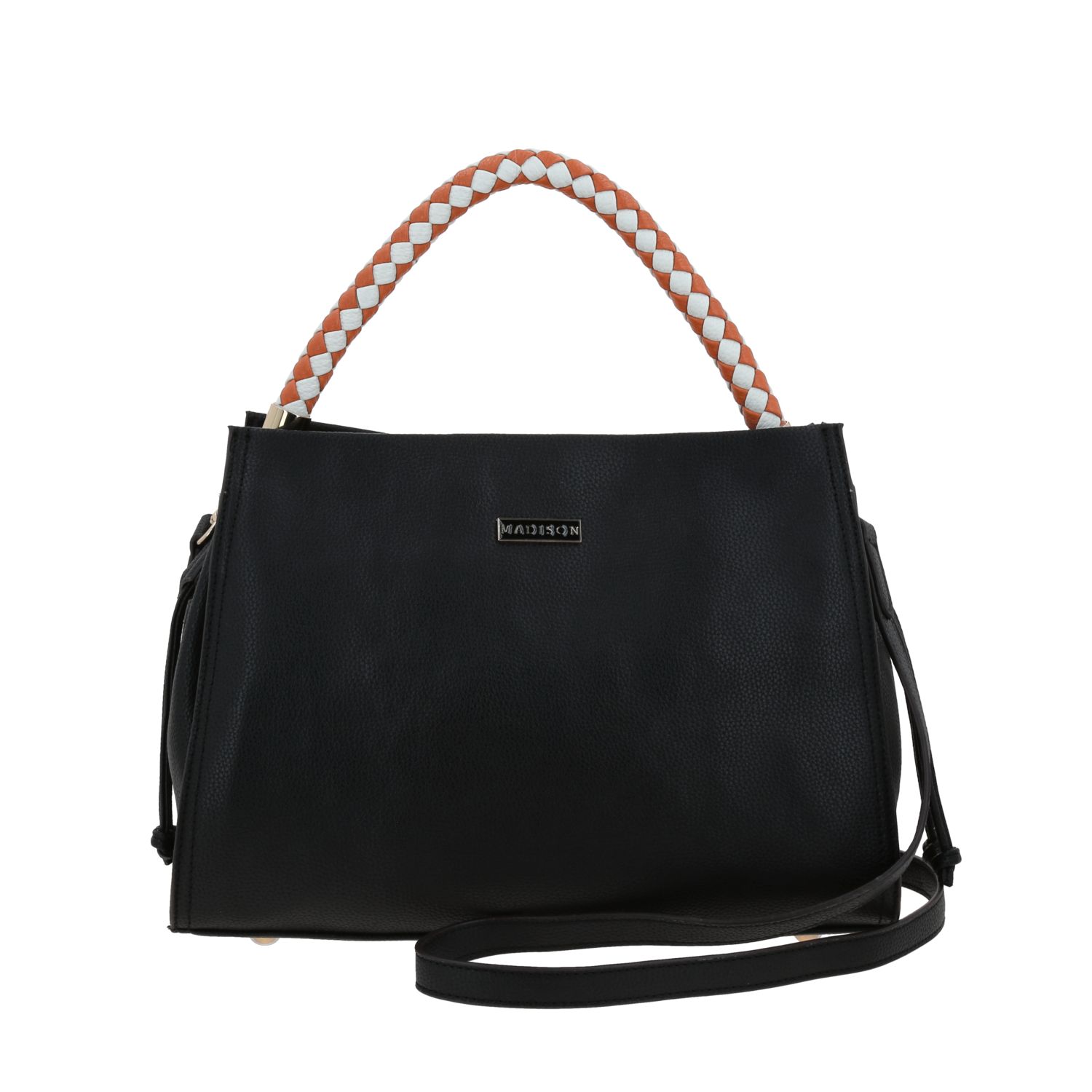 Bolsa de Mano para Dama Madison by Chenson Negra con Amplio Compartimento