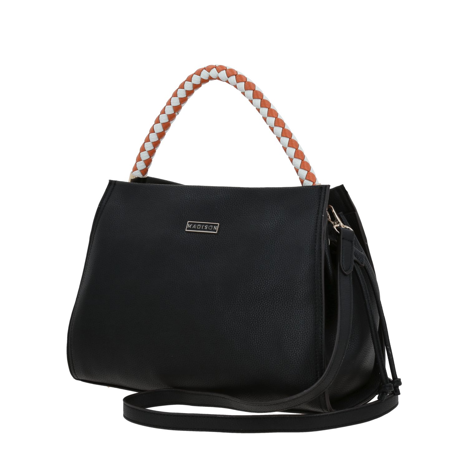 Bolsa de Mano para Dama Madison by Chenson Negra con Amplio Compartimento 2