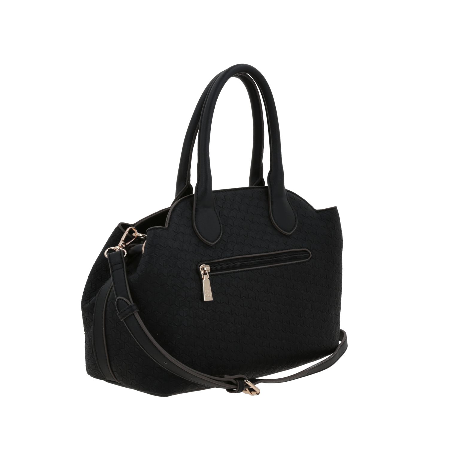 Bolsa de Mano para Dama Madison by Chenson Negra con Asa Ajustable 3