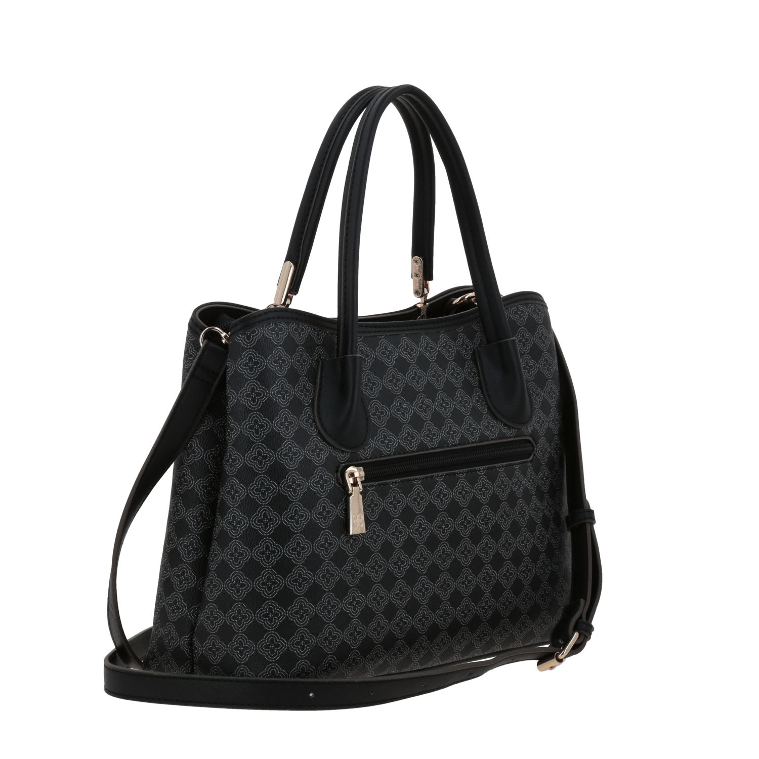 Bolsa de Mano para Dama Madison by Chenson Negra con Compartimentos Prácticos 3