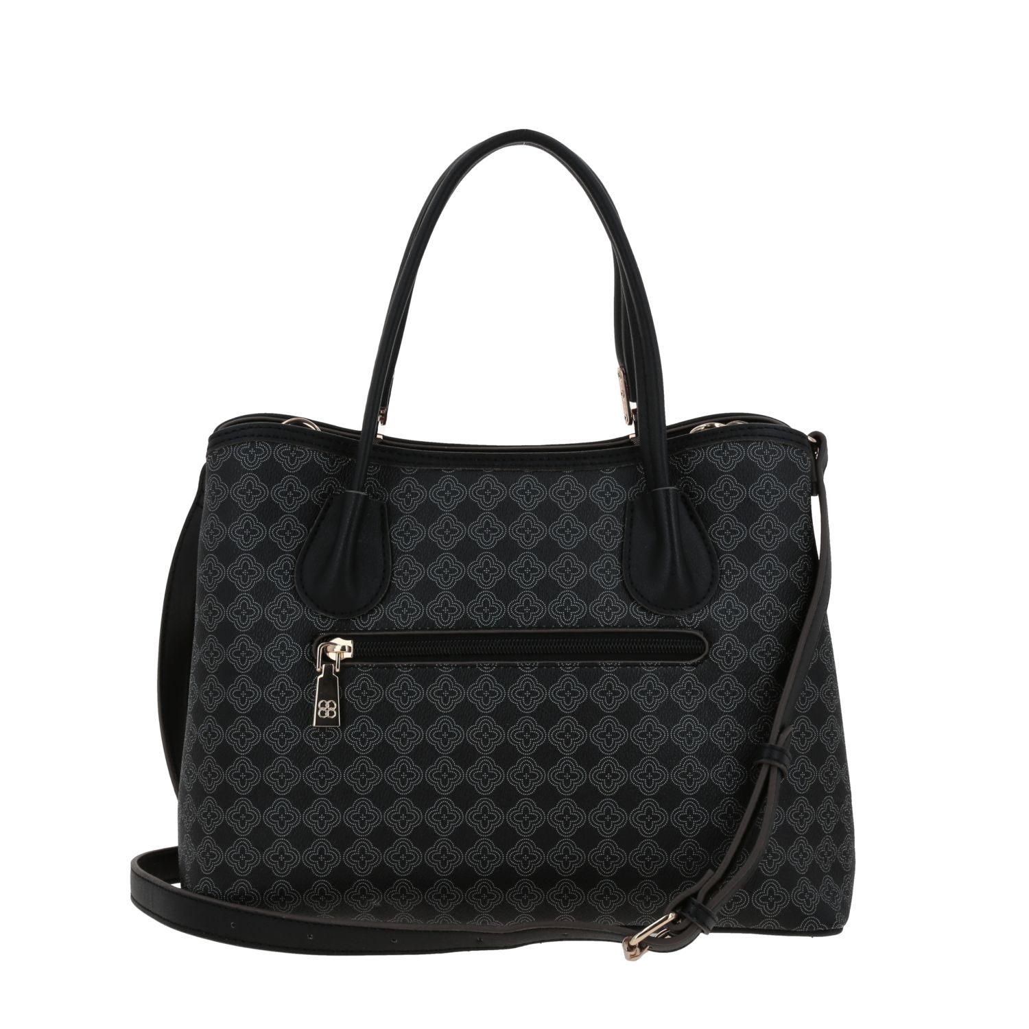 Bolsa de Mano para Dama Madison by Chenson Negra con Compartimentos Prácticos 4