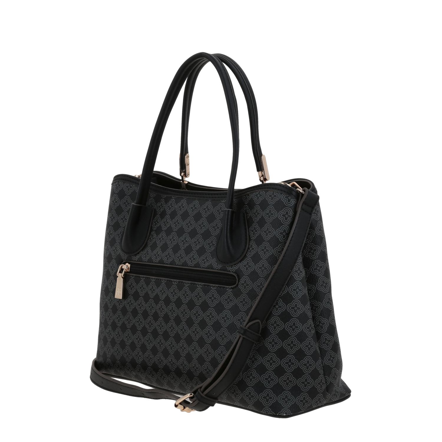 Bolsa de Mano para Dama Madison by Chenson Negra con Compartimentos Prácticos 5