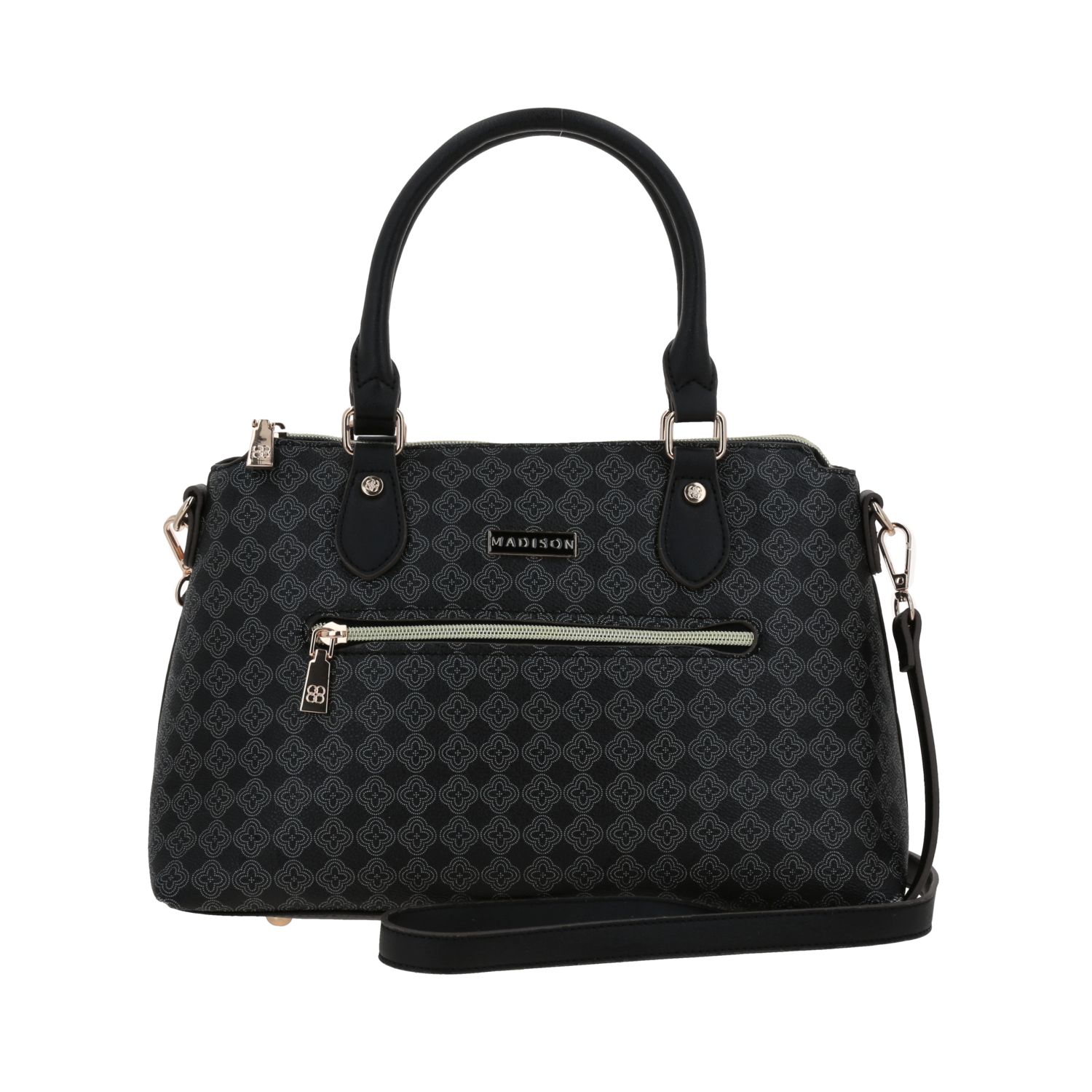 Bolsa de Mano para Dama Madison by Chenson Negra con Diseño Funcional