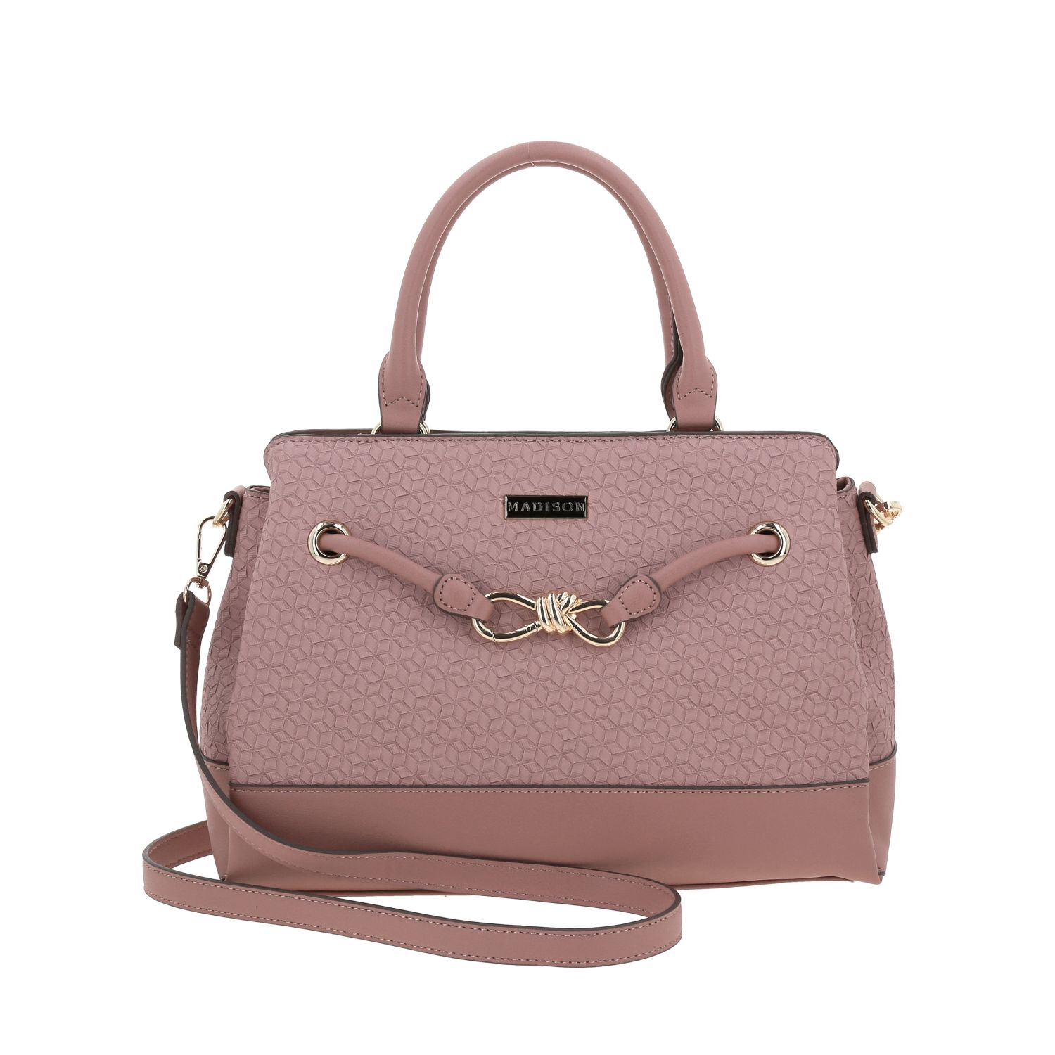 Bolsa de Mano para Dama Madison by Chenson Rosa con Triple Compartimento