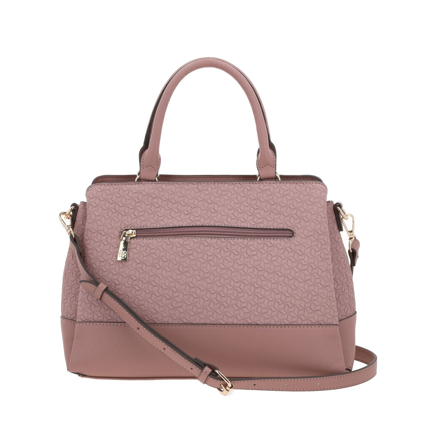 Bolsa de Mano para Dama Madison by Chenson Rosa con Triple Compartimento 4