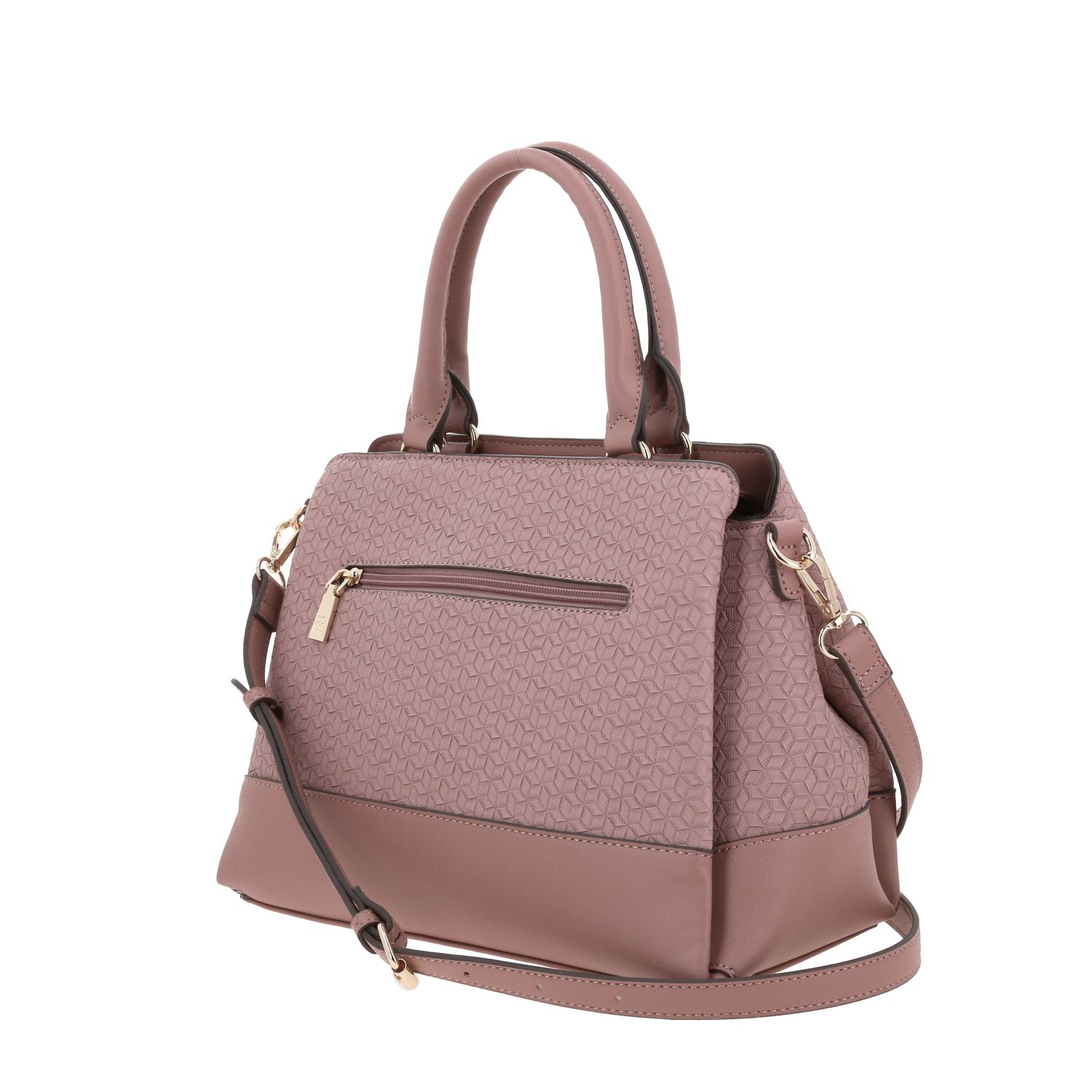 Bolsa de Mano para Dama Madison by Chenson Rosa con Triple Compartimento 5