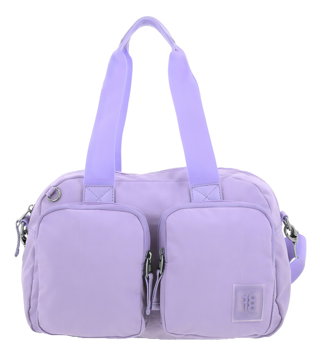 Bolsa De Mano Zilp Chenson 1818 Ajustable Lila Impermeable Acabado De Los Herrajes Níquel Diseño De La Tela Liso