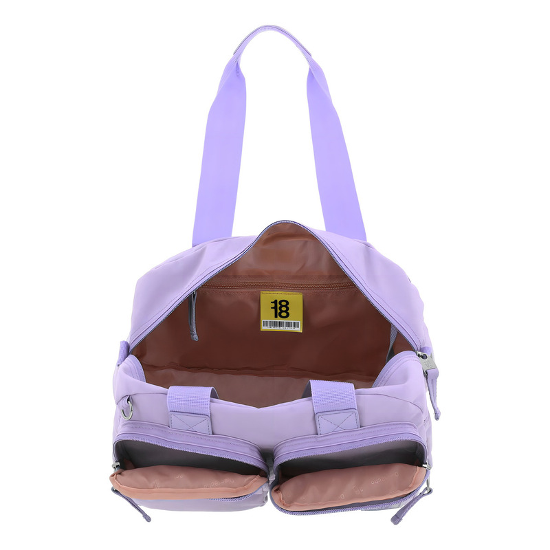 Bolsa De Mano Zilp Chenson 1818 Ajustable Lila Impermeable Acabado De Los Herrajes Níquel Diseño De La Tela Liso 2