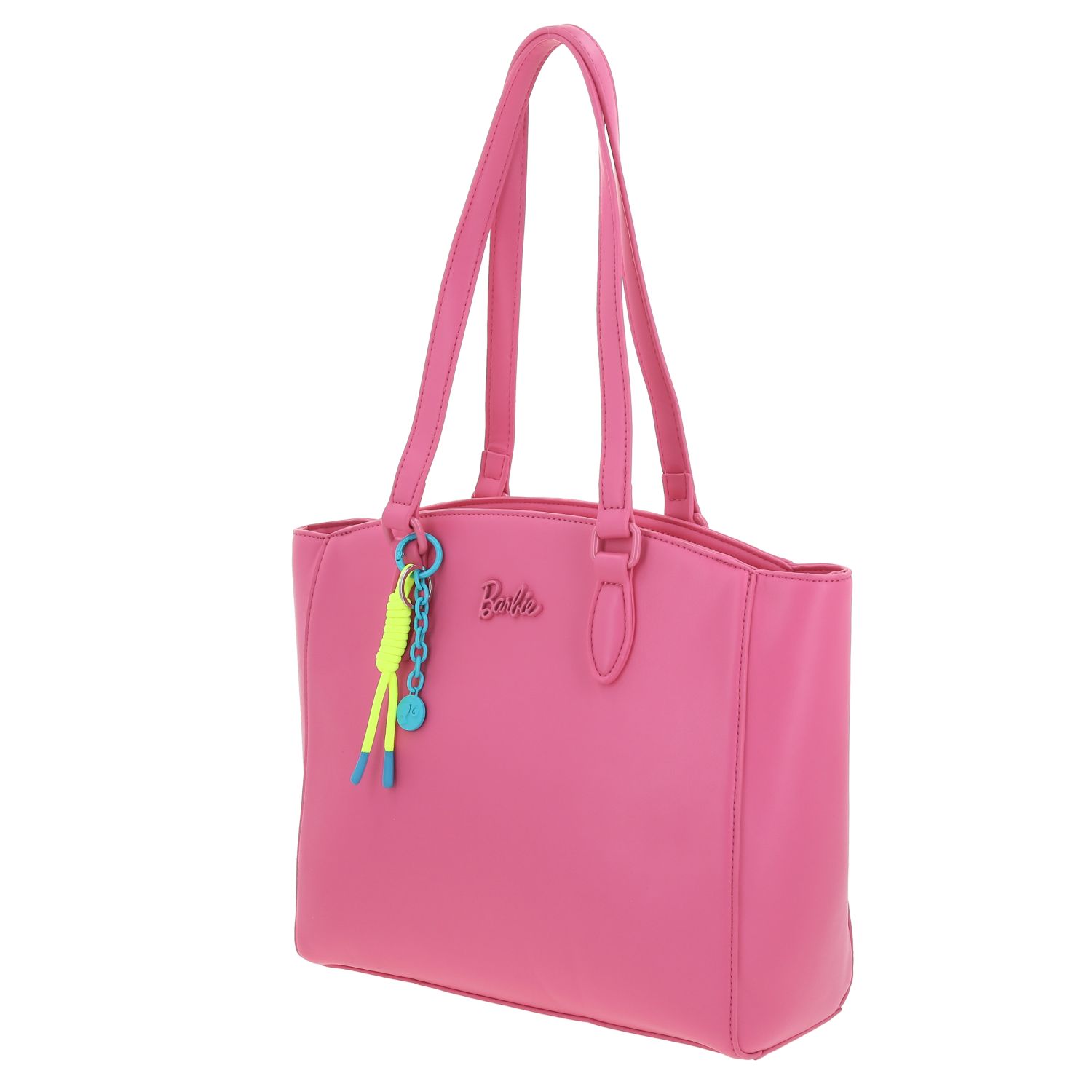 Bolsa grande para dama Barbie by Chenson en color rosa con compartimentos prácticos 2