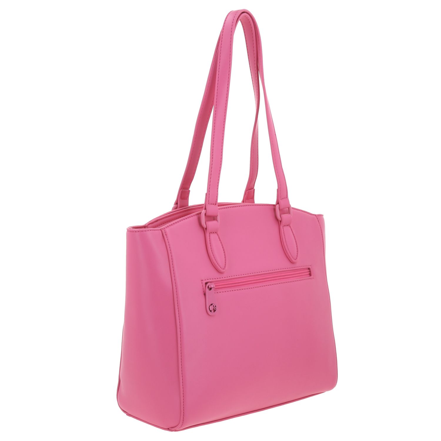 Bolsa grande para dama Barbie by Chenson en color rosa con compartimentos prácticos 3