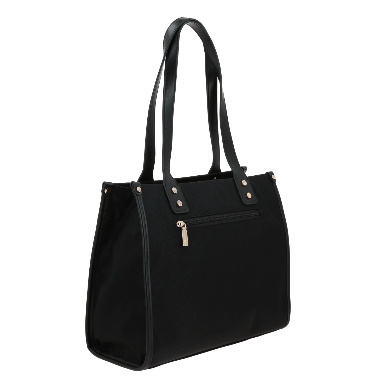 Bolsa grande para dama Gorétt by Chenson negra con amplio compartimento 3