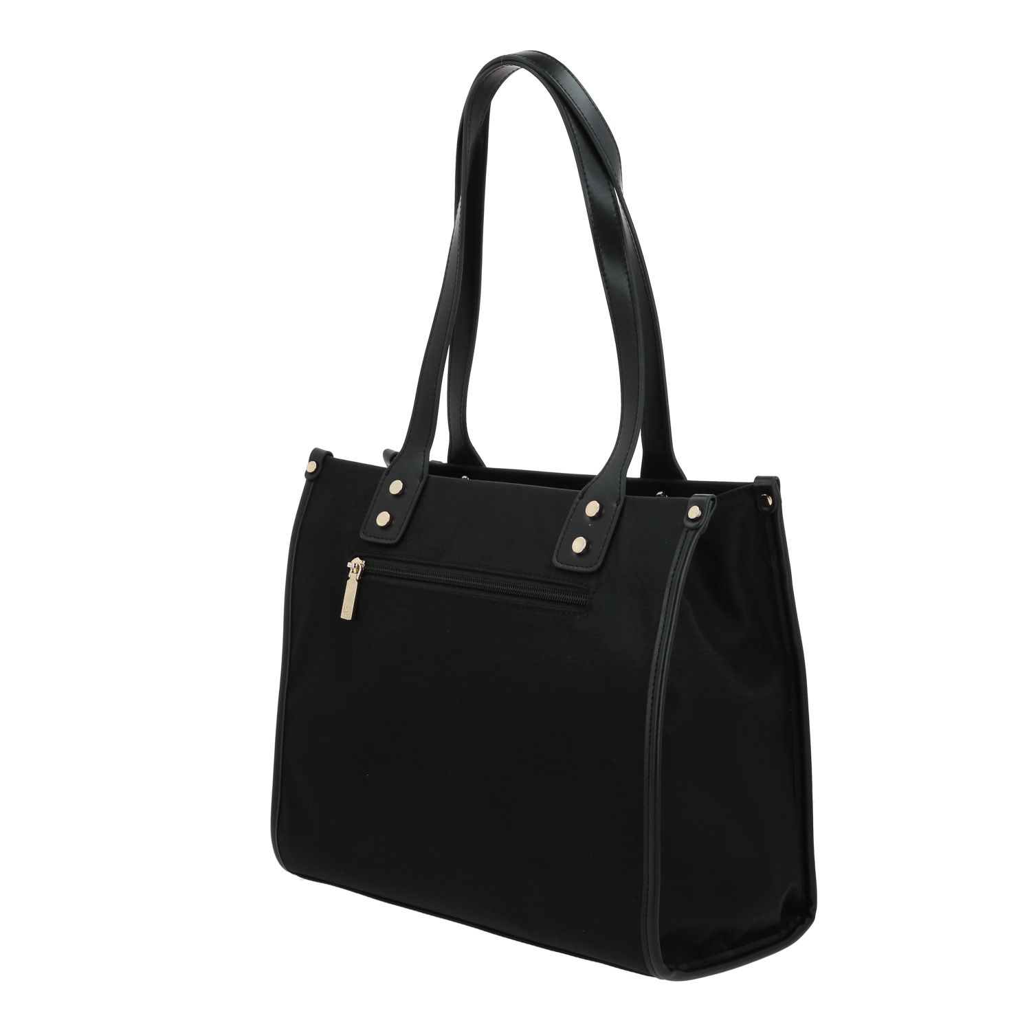 Bolsa grande para dama Gorétt by Chenson negra con amplio compartimento 5