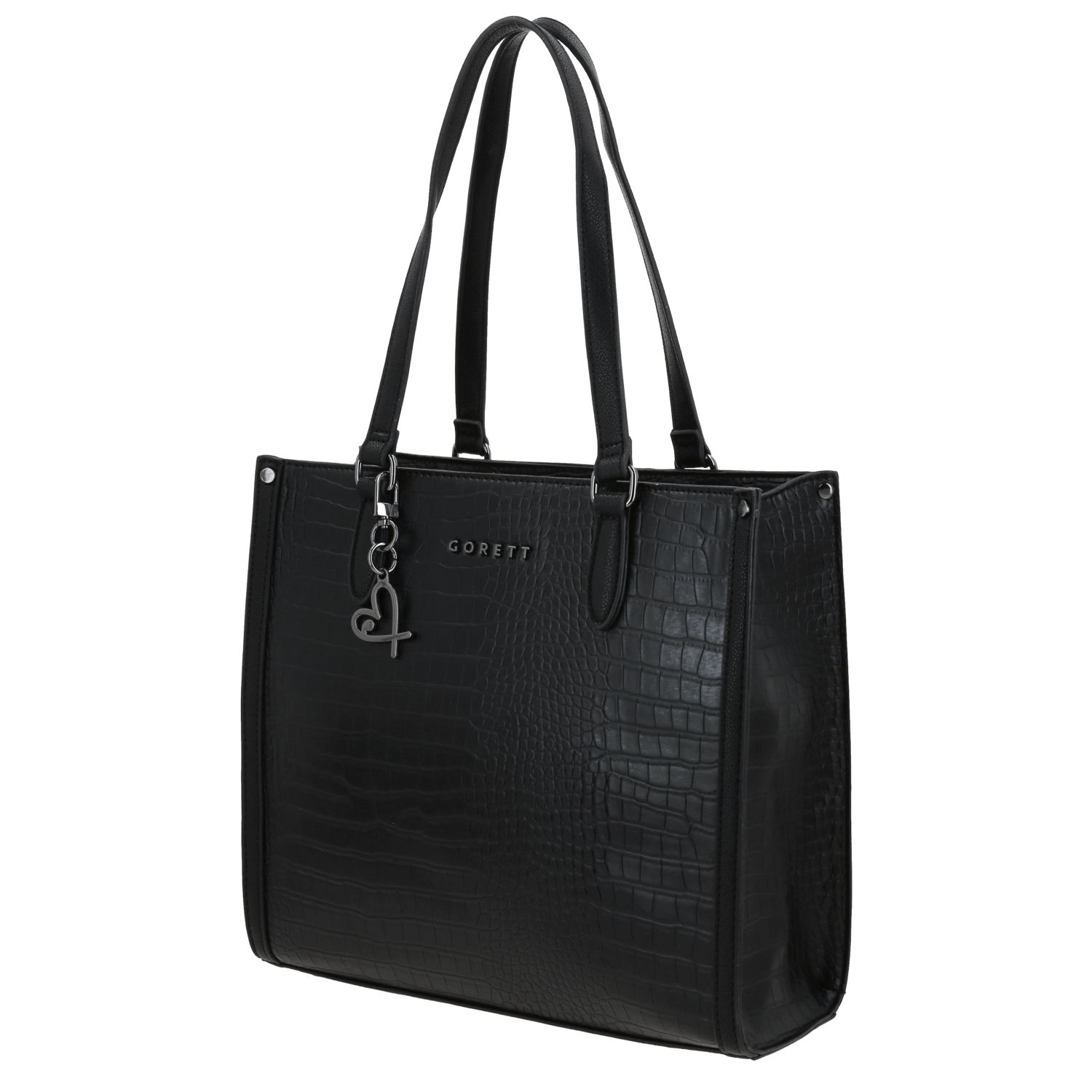 Bolsa grande para dama Gorétt by Chenson negro con asa de hombro 2