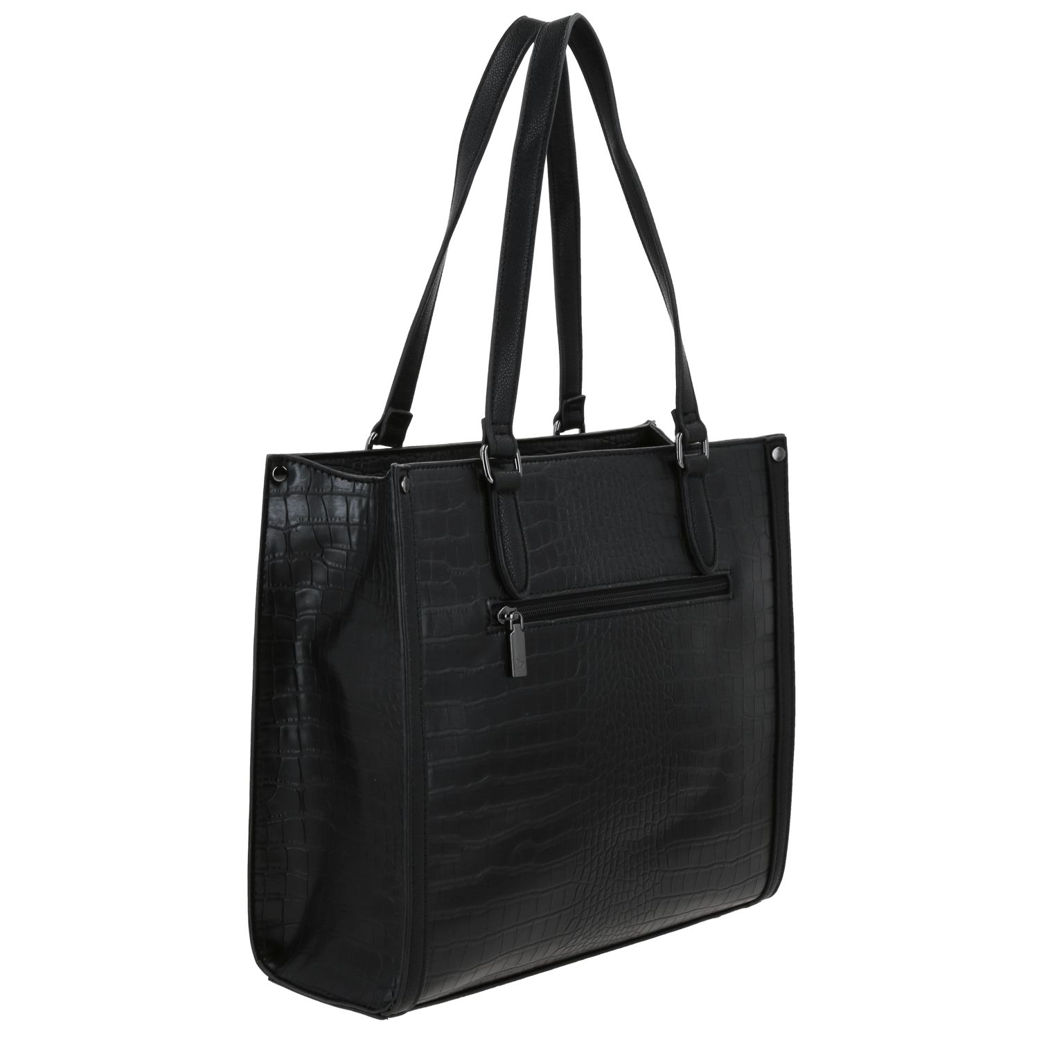 Bolsa grande para dama Gorétt by Chenson negro con asa de hombro 3
