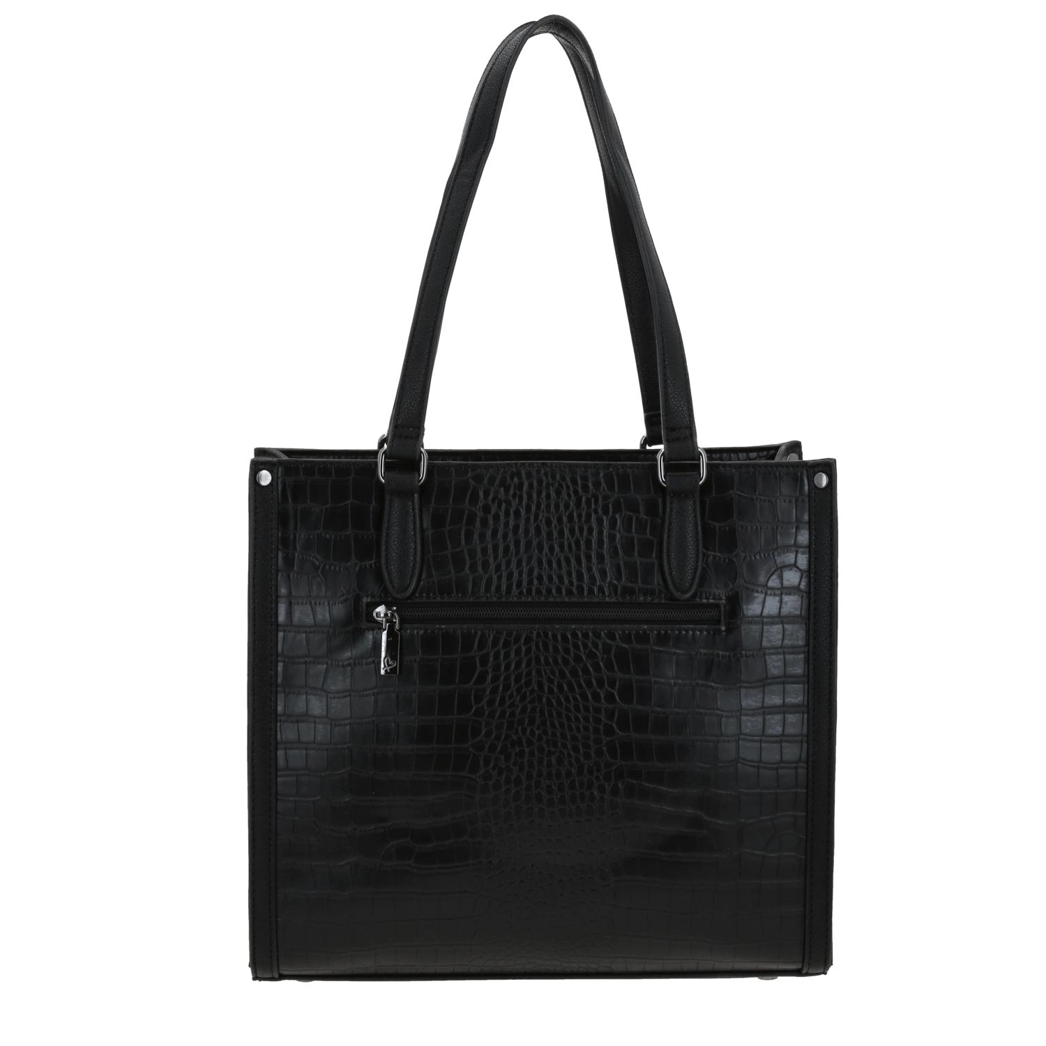 Bolsa grande para dama Gorétt by Chenson negro con asa de hombro 4