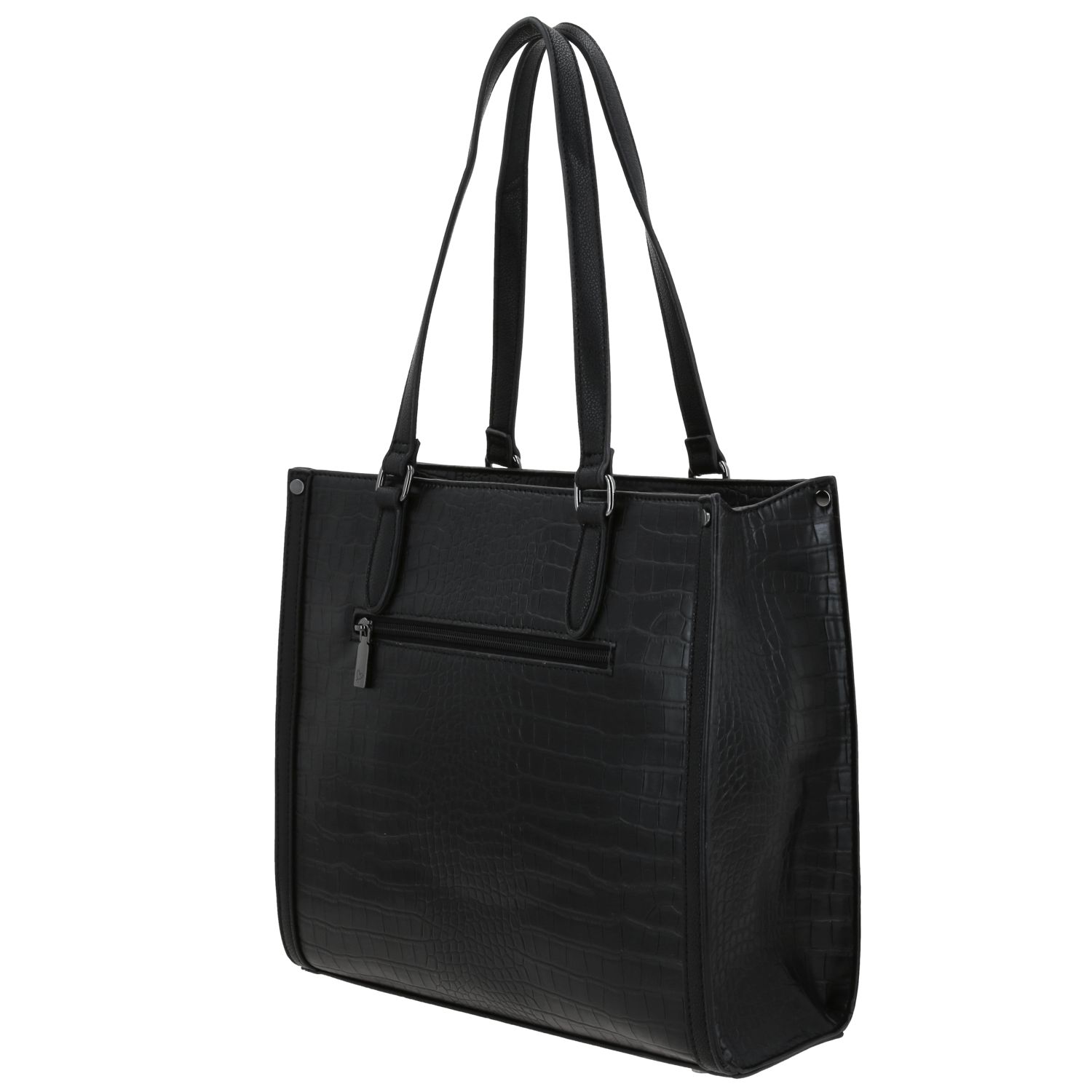 Bolsa grande para dama Gorétt by Chenson negro con asa de hombro 5