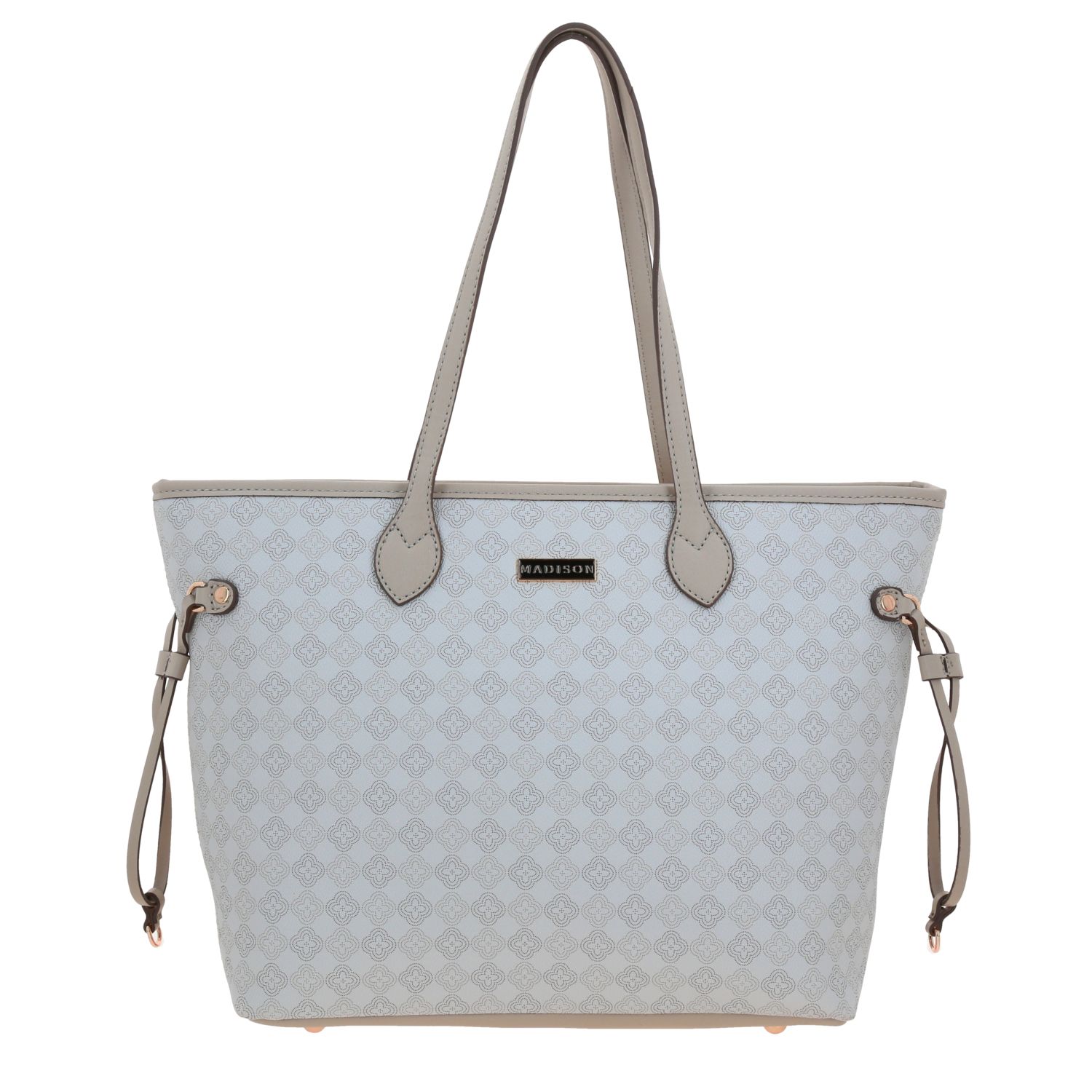 Bolsa grande para dama Madison by Chenson beige con compartimentos funcionales